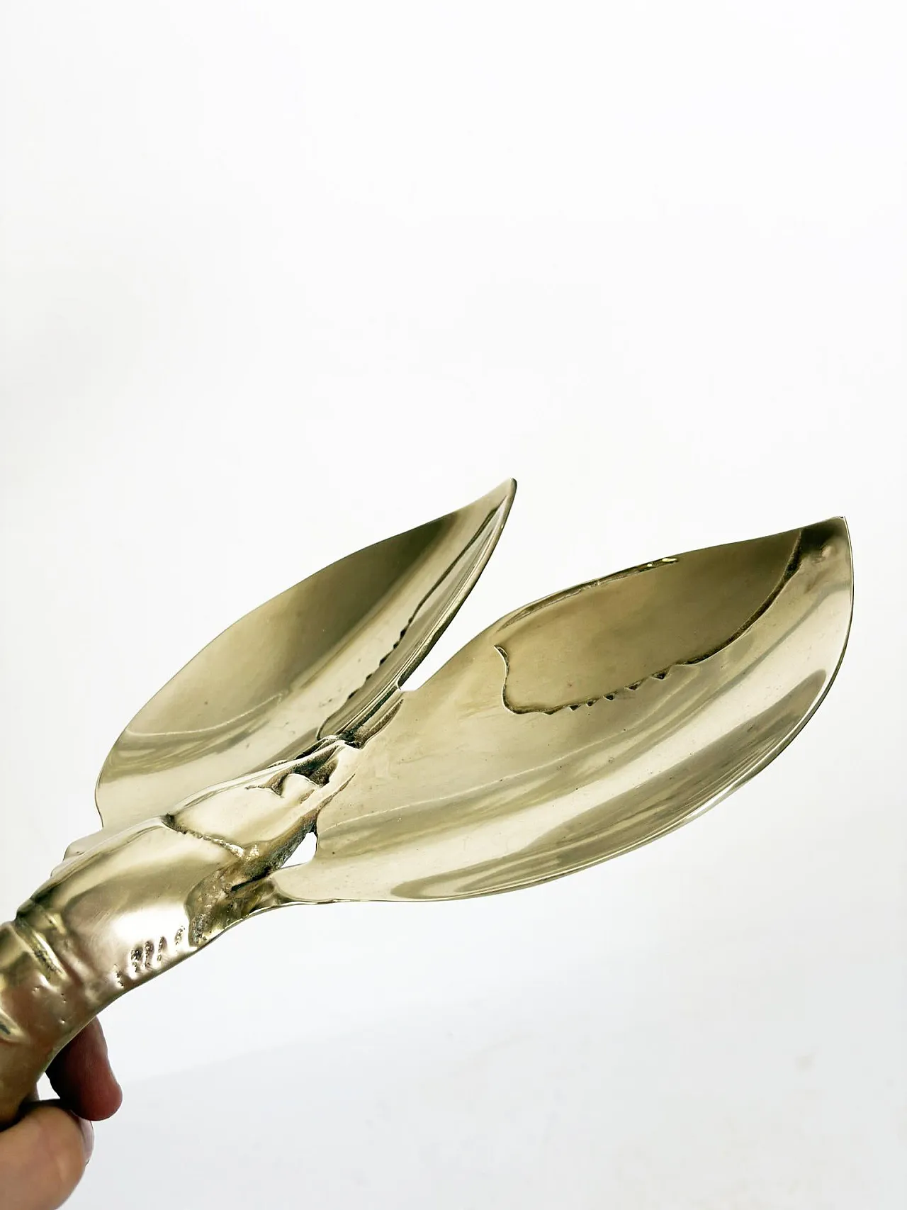 Posacenere in ottone a forma di aragosta, anni '70 7