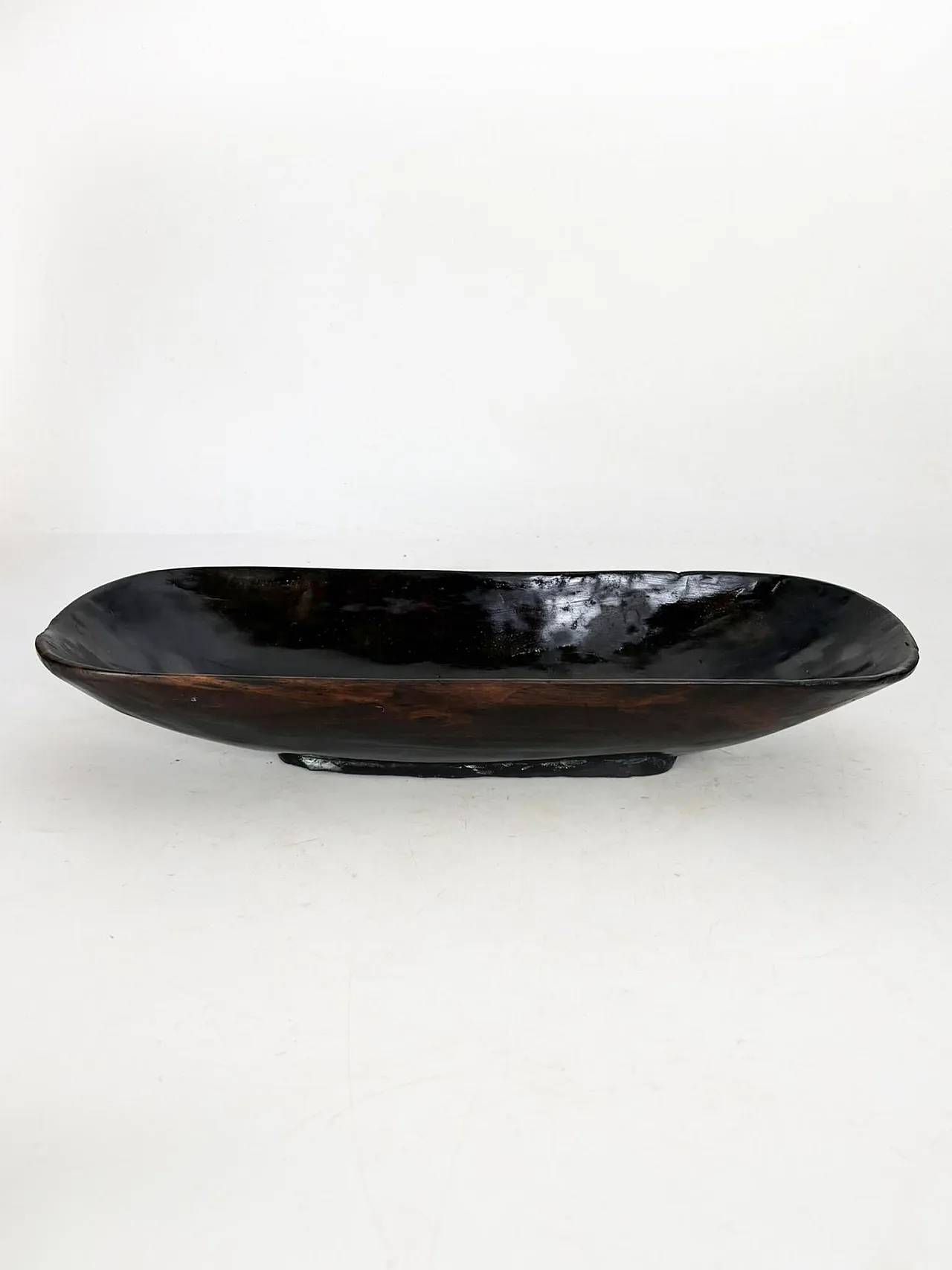 Cesto di frutta in legno con patina antica, anni '60 2