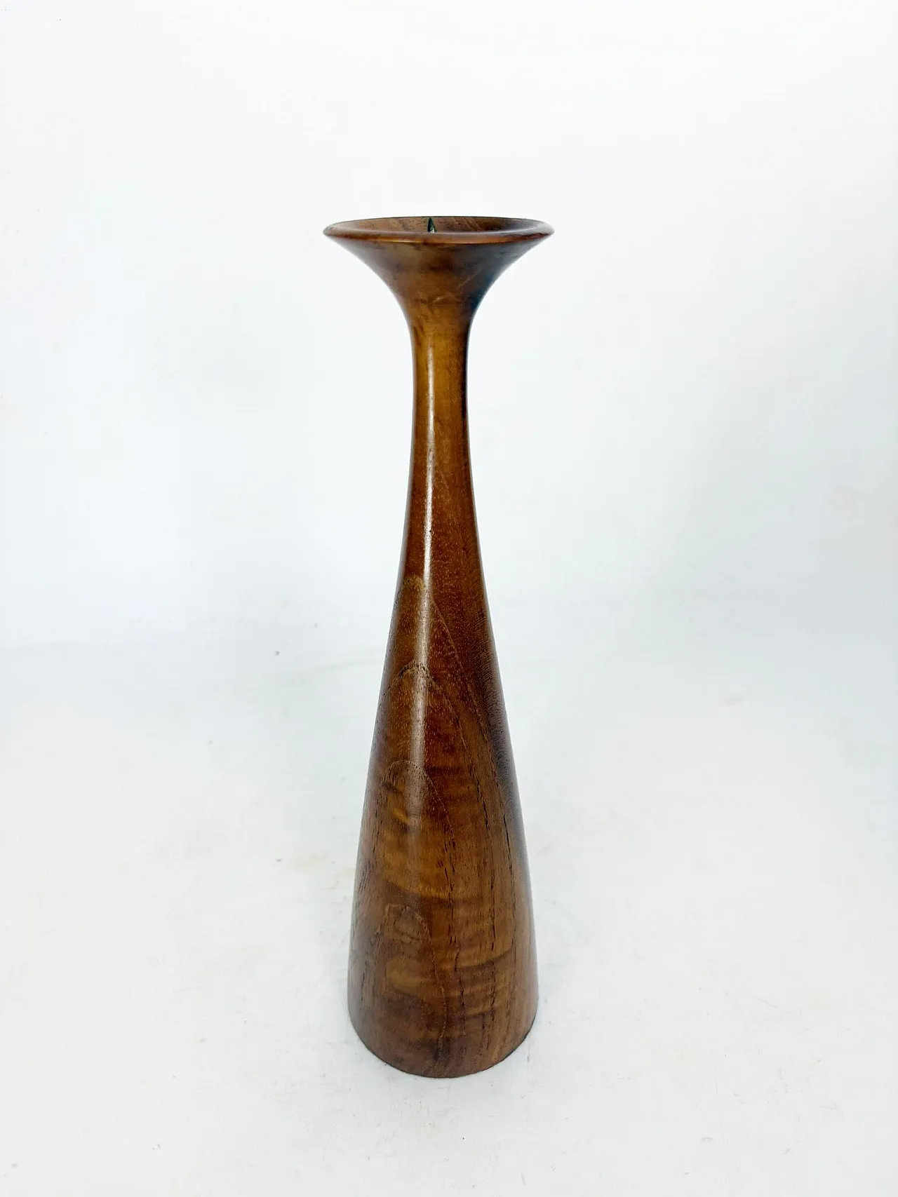 Candeliere in legno di teak, anni '60 4