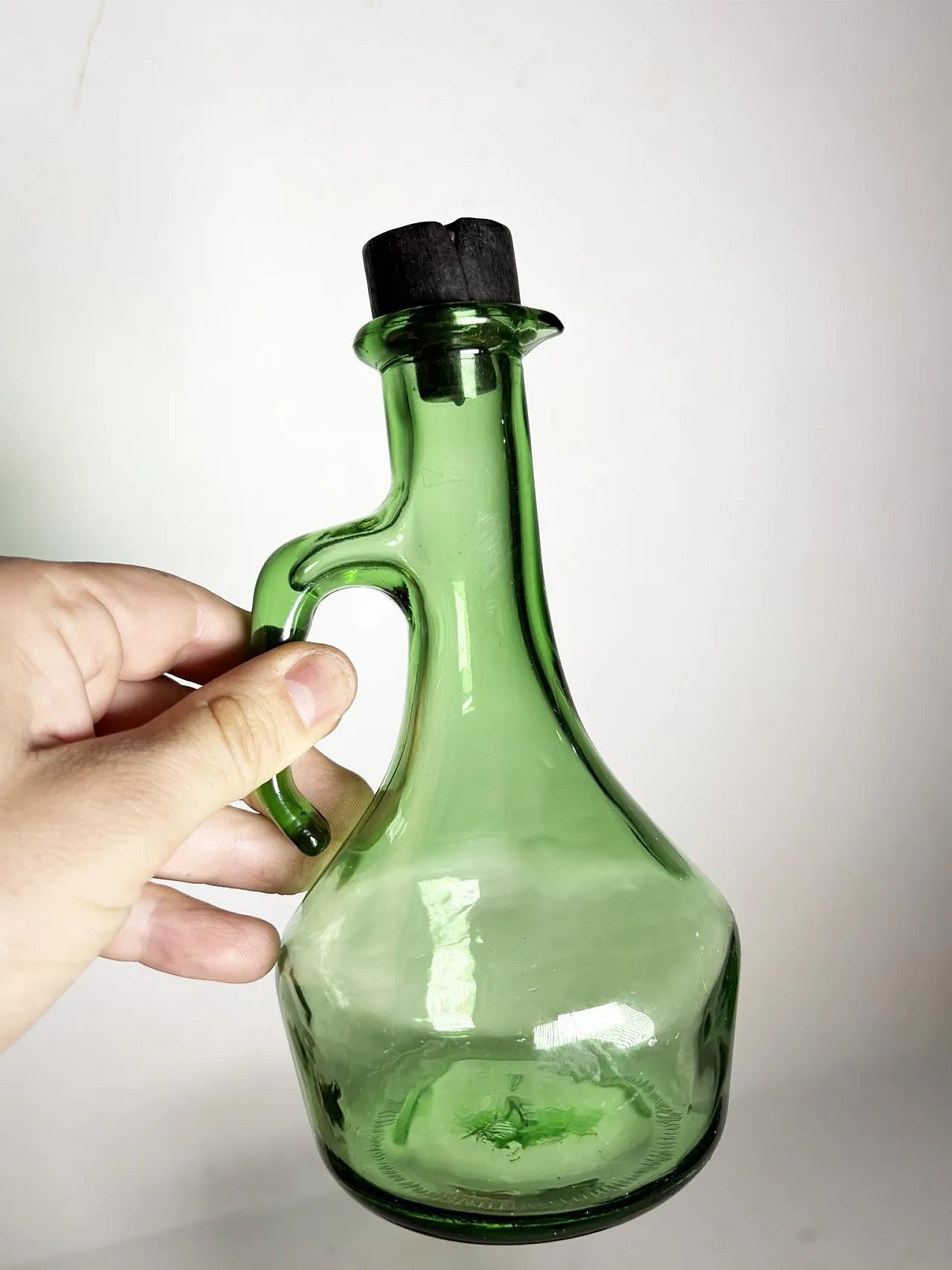 Portabottiglie per olio e aceto in legno, anni '50 7