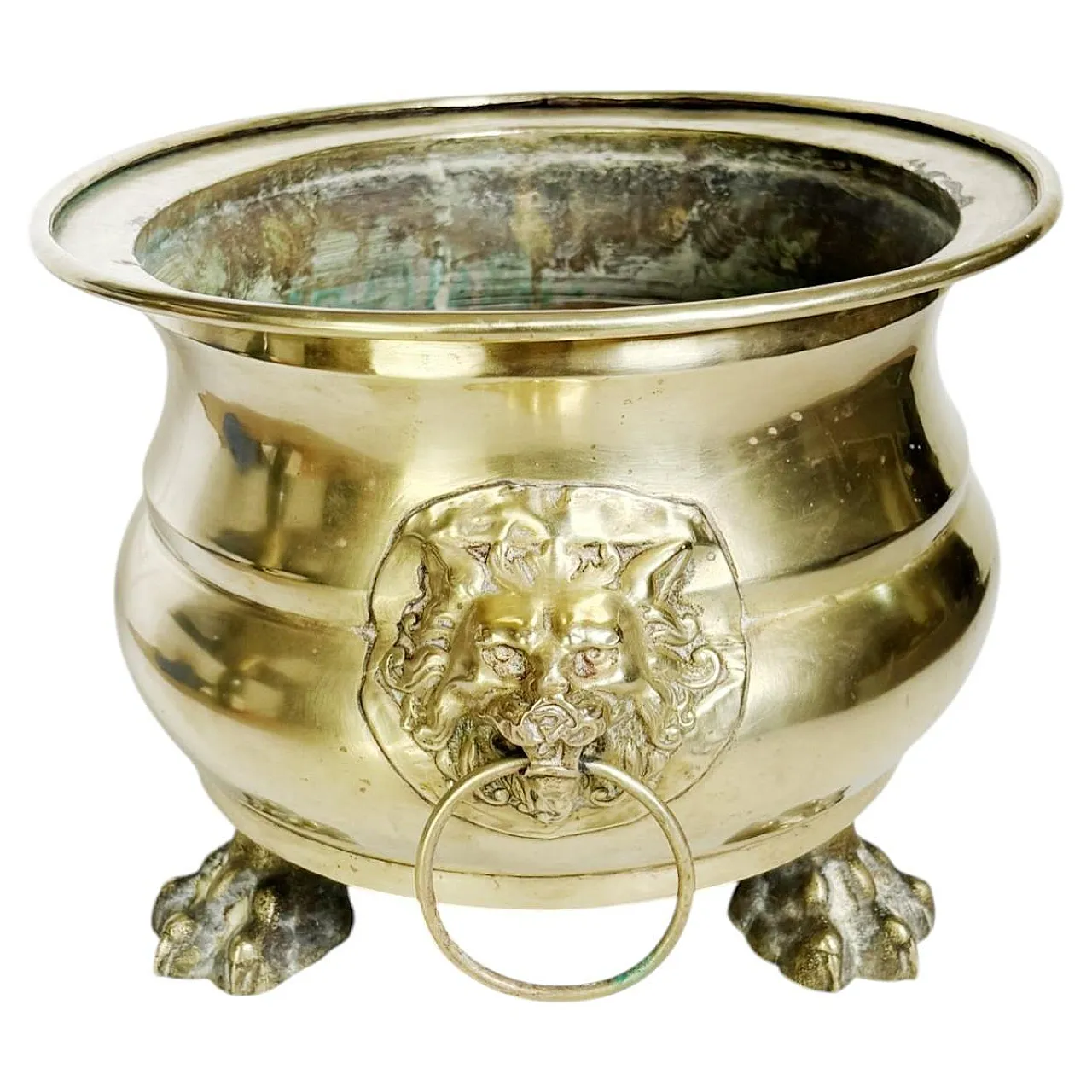 Champagne cooler or plant stand in brass, 1950s 1