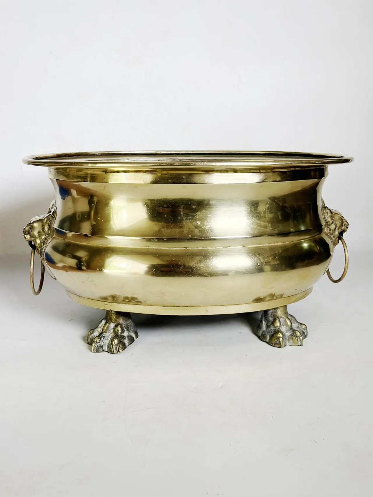 Champagne cooler or plant stand in brass, 1950s 3