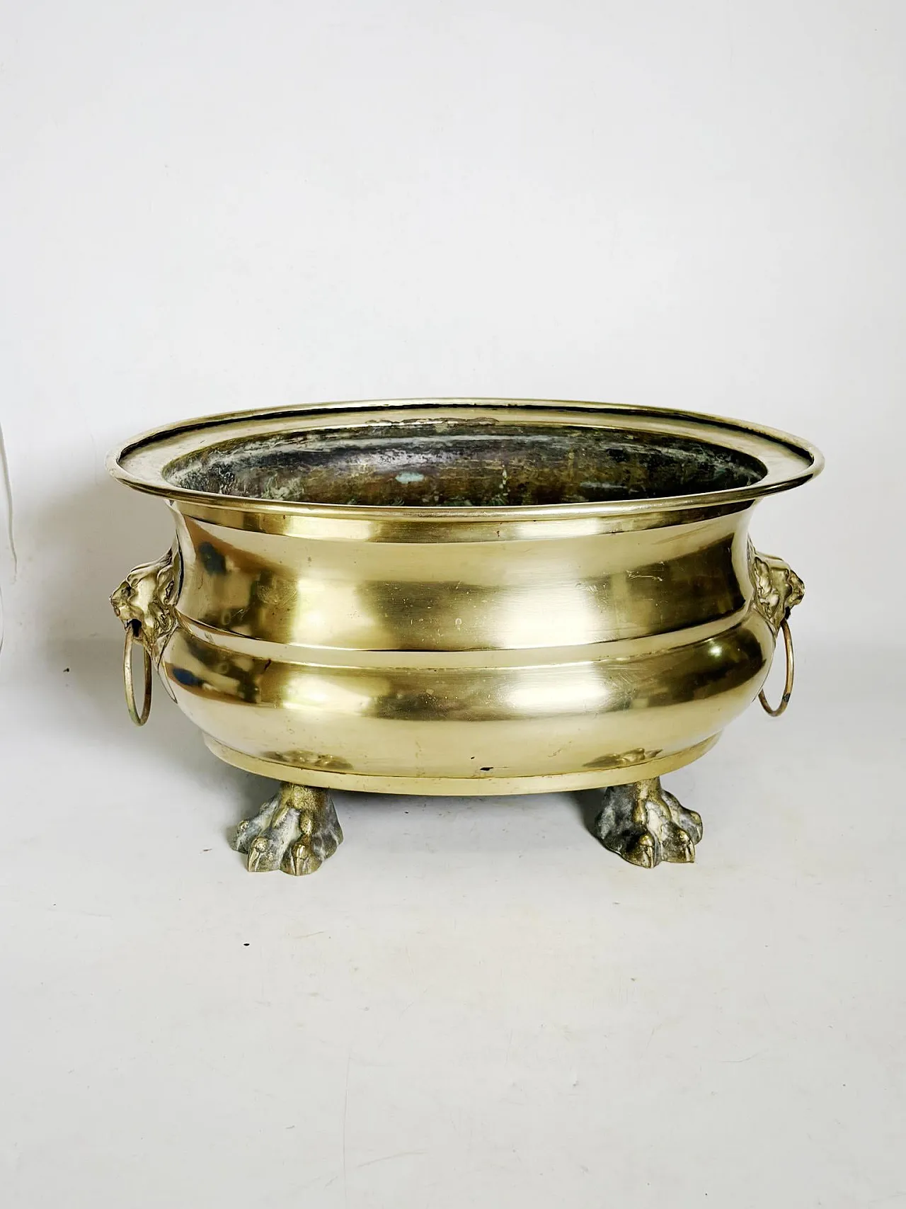 Champagne cooler or plant stand in brass, 1950s 4