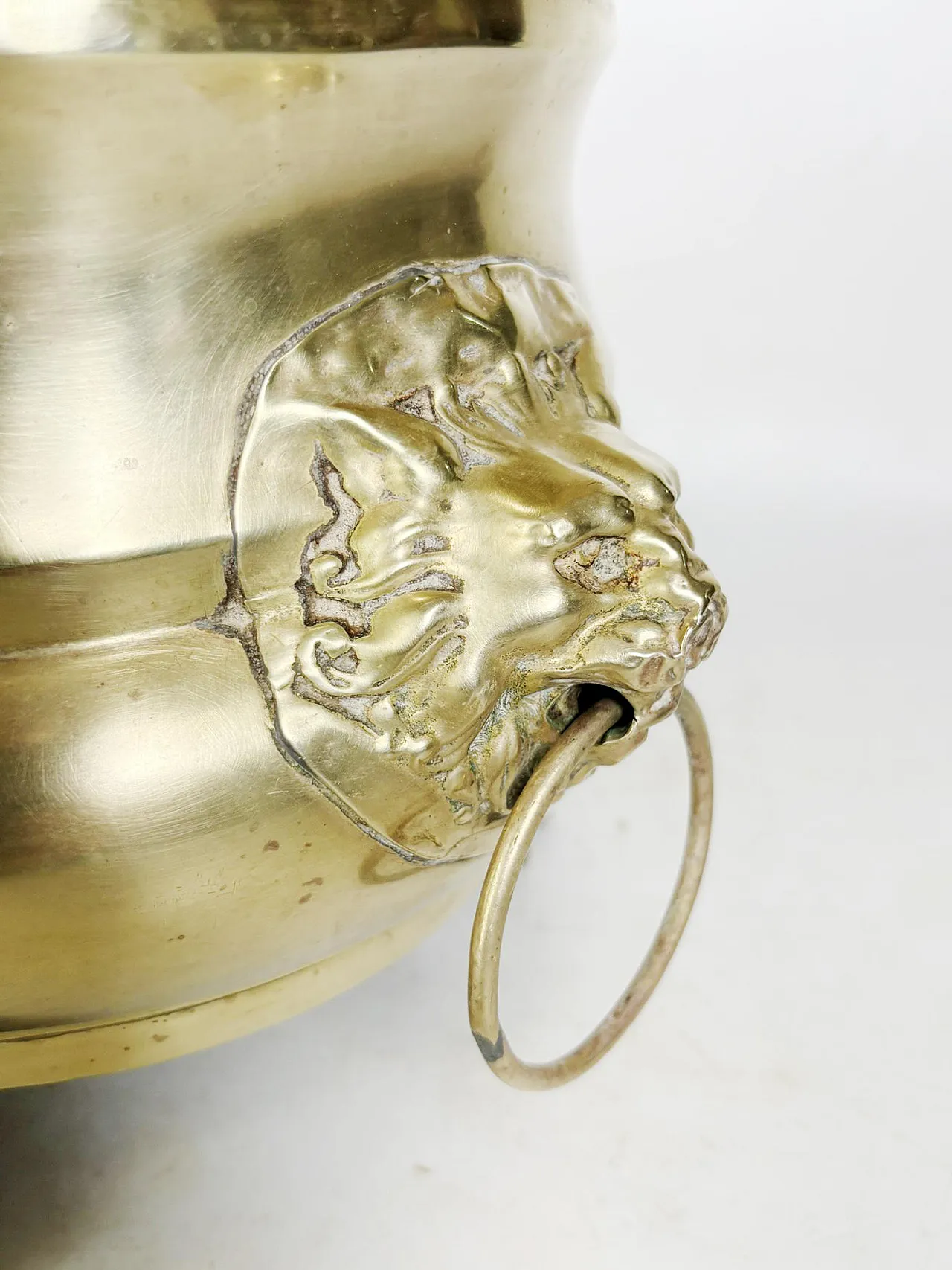 Champagne cooler or plant stand in brass, 1950s 6