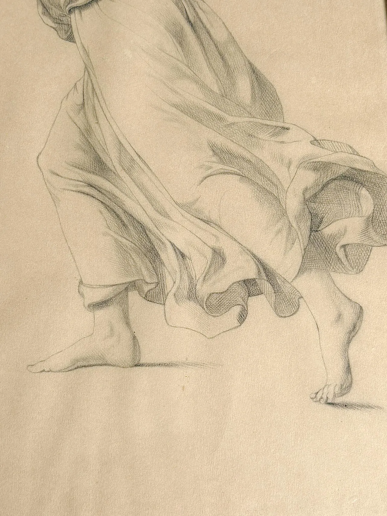 Disegno di donna incorniciato, '800 5