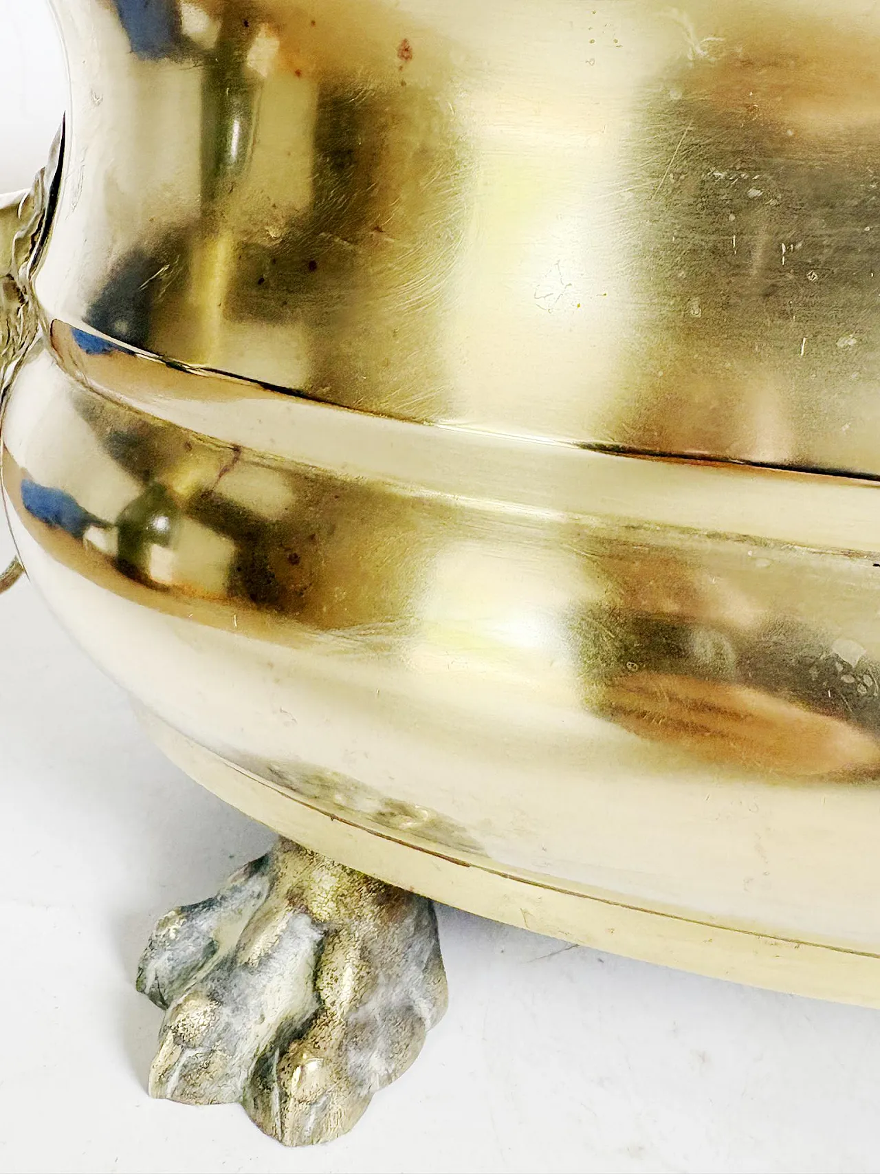 Champagne cooler or plant stand in brass, 1950s 12