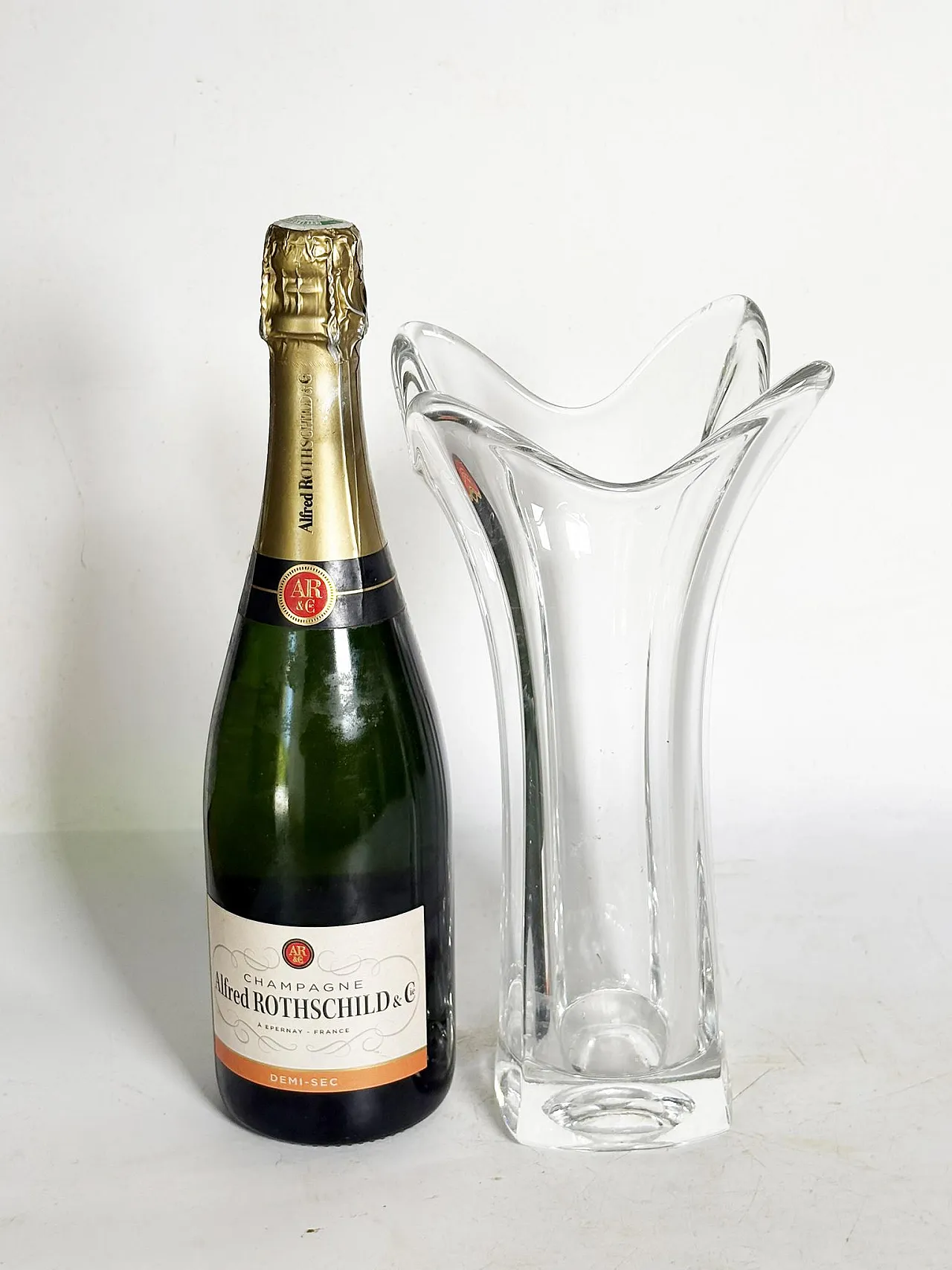 Vaso di cristallo, Francia, 1970 3