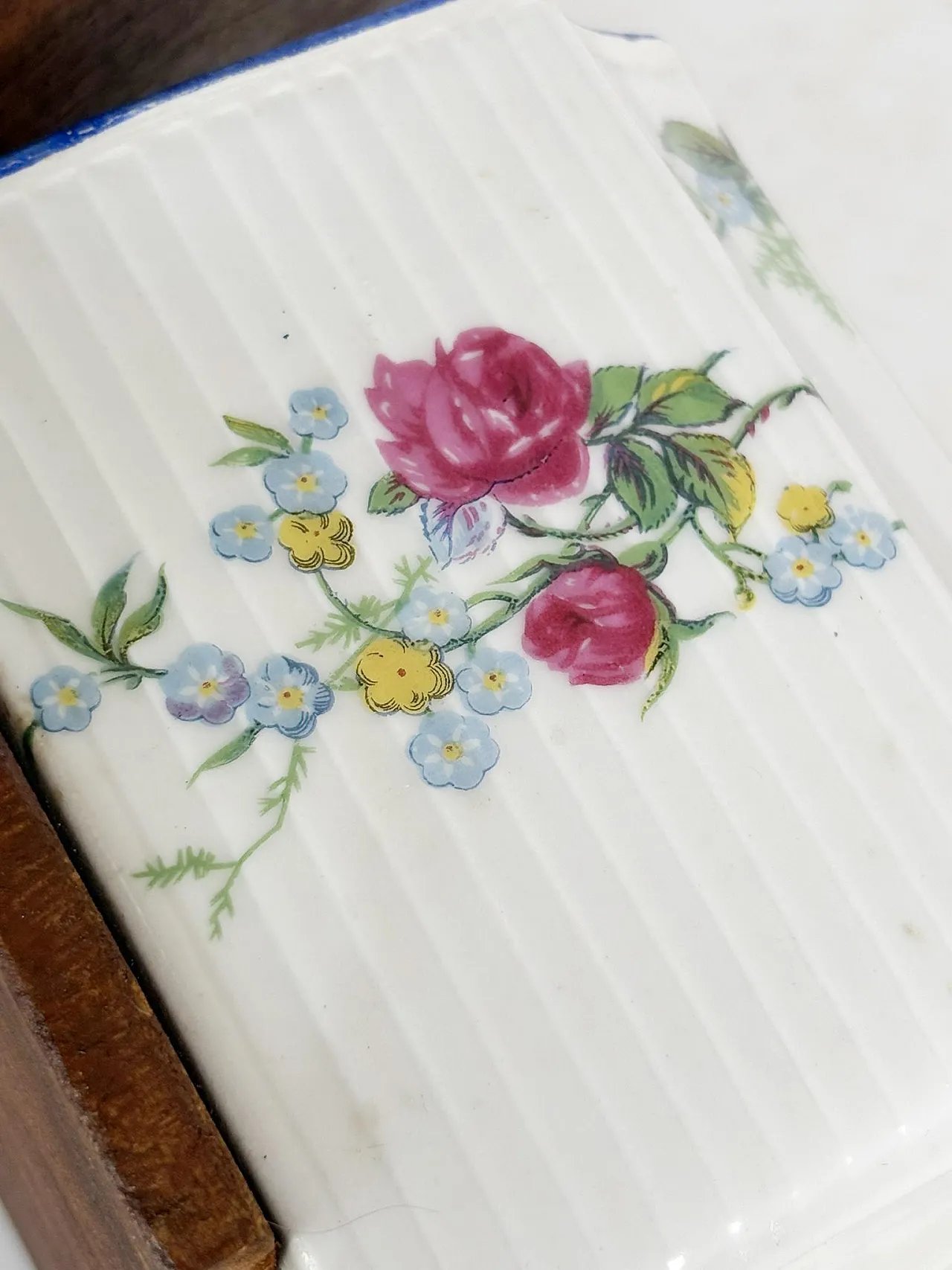 Scatola di sale in ceramica e legno, anni '70 6