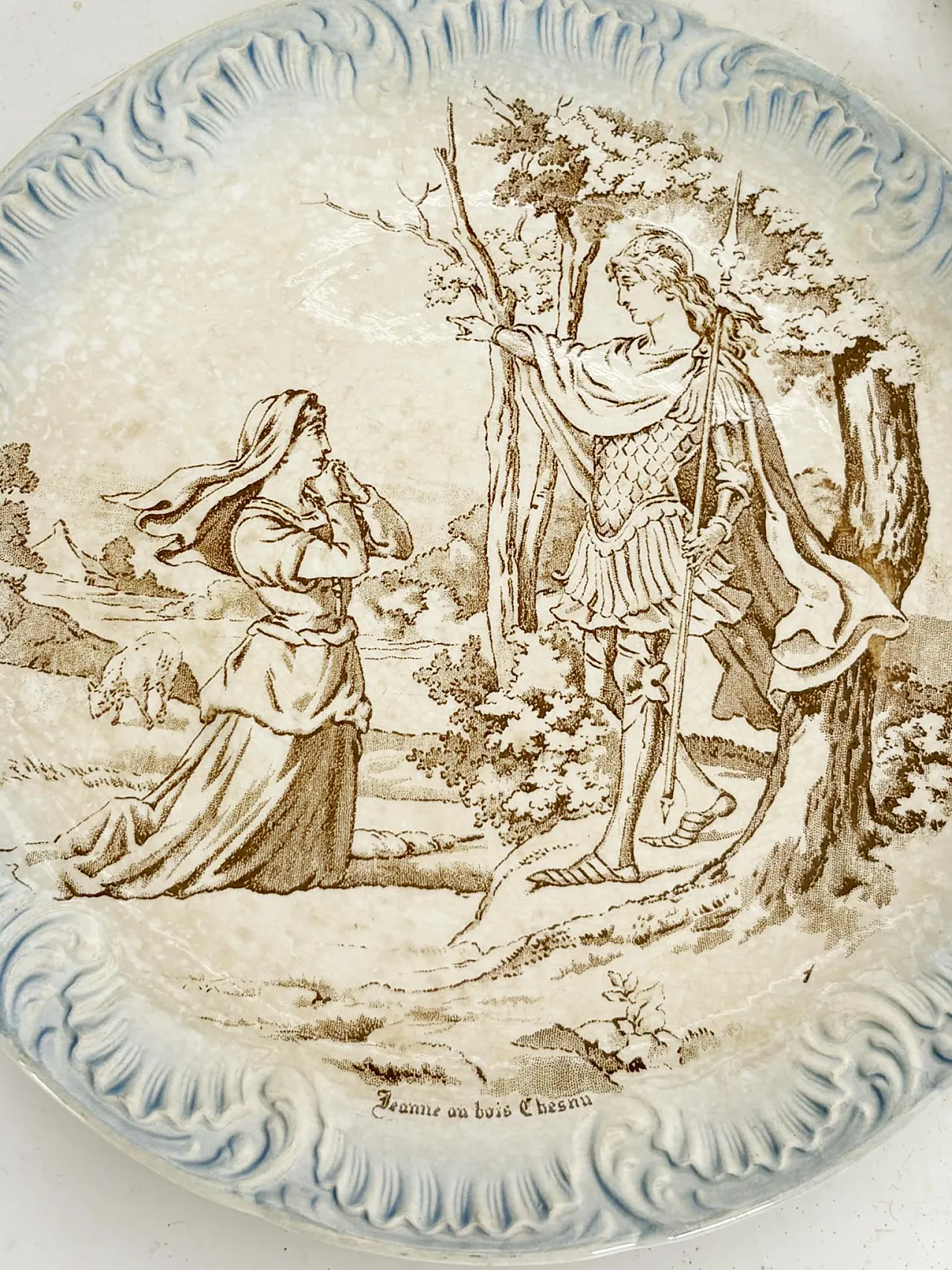 4 Piatti con varie illustrazioni come Jean d'Arc, ann '50 8