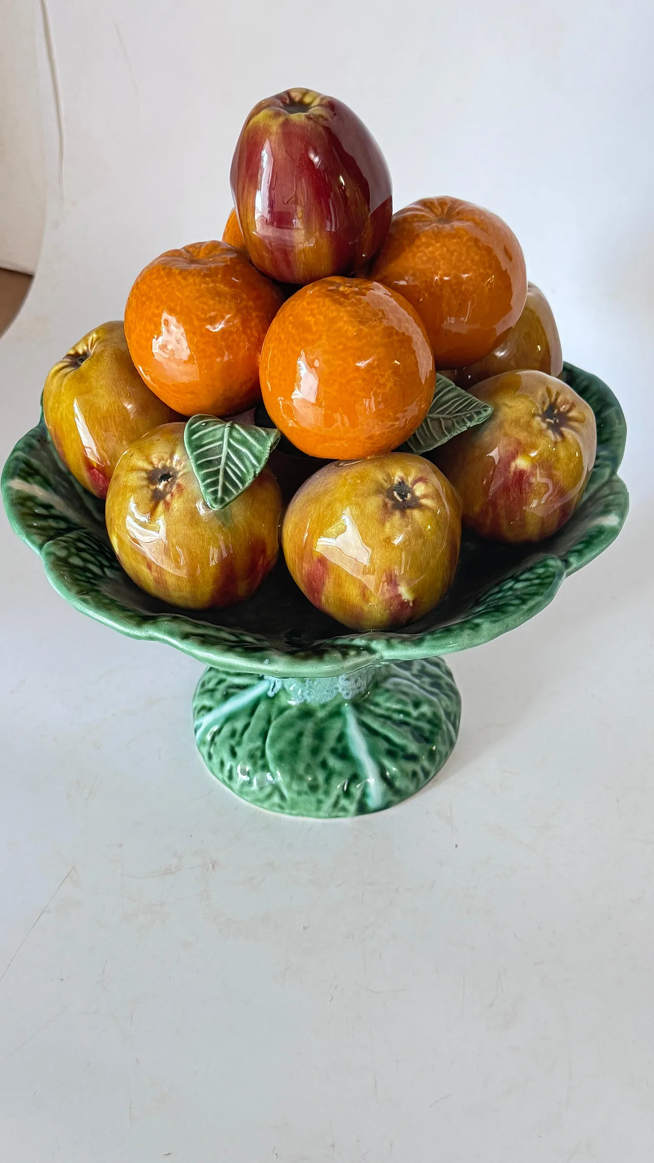 Cesto di frutta in ceramica, anni '60 4