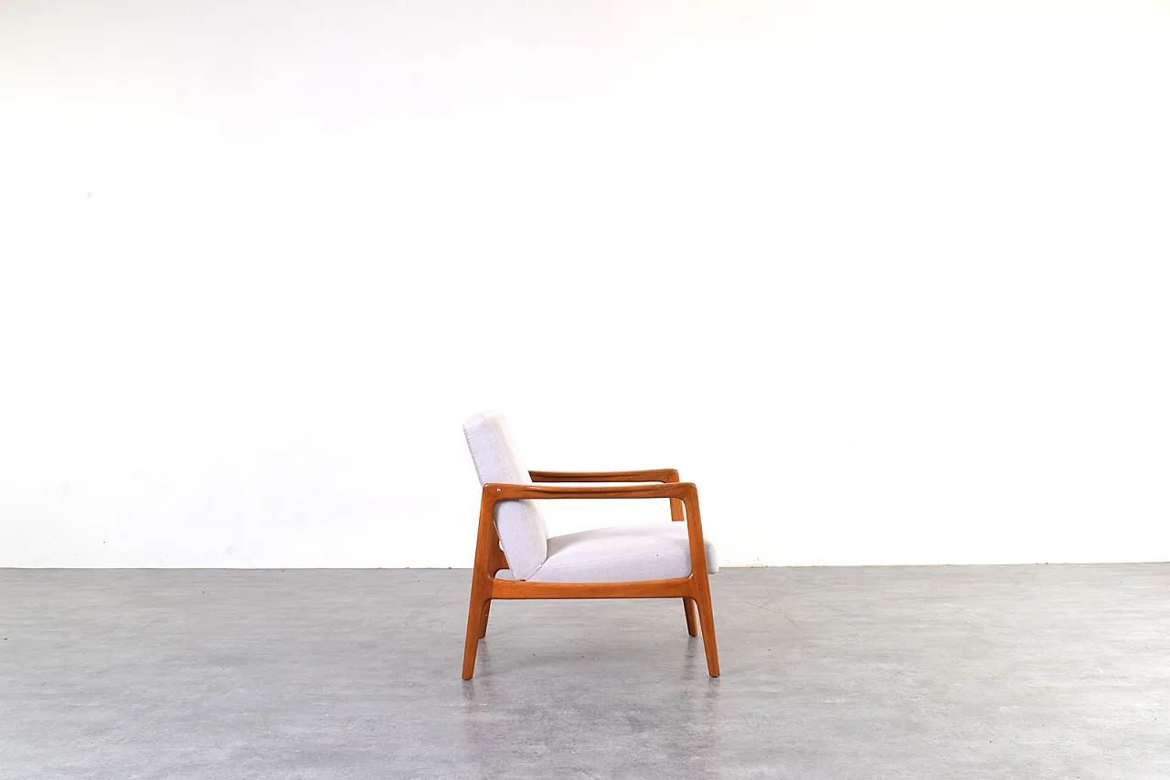 Mid-Century Teak Lounge Chair by Alf Svensson for Dux, 1960s. 3
