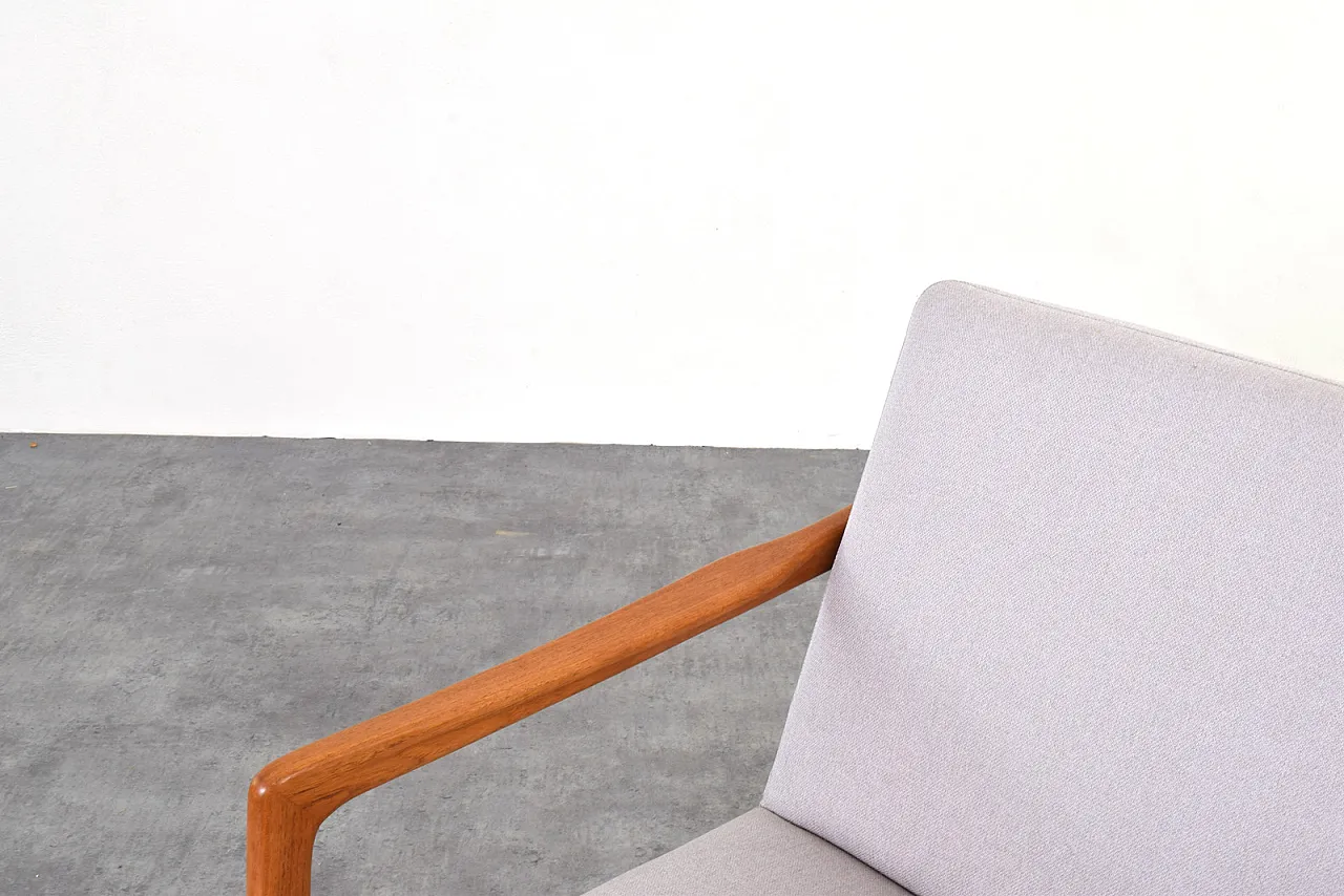 Mid-Century Teak Lounge Chair by Alf Svensson for Dux, 1960s. 8