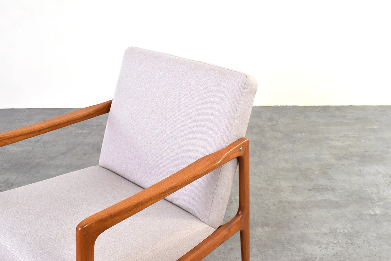 Mid-Century Teak Lounge Chair by Alf Svensson for Dux, 1960s. 9