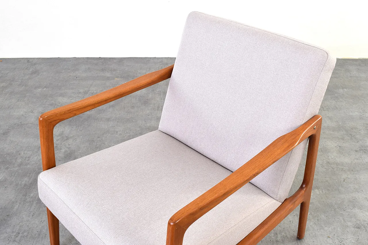 Mid-Century Teak Lounge Chair by Alf Svensson for Dux, 1960s. 10