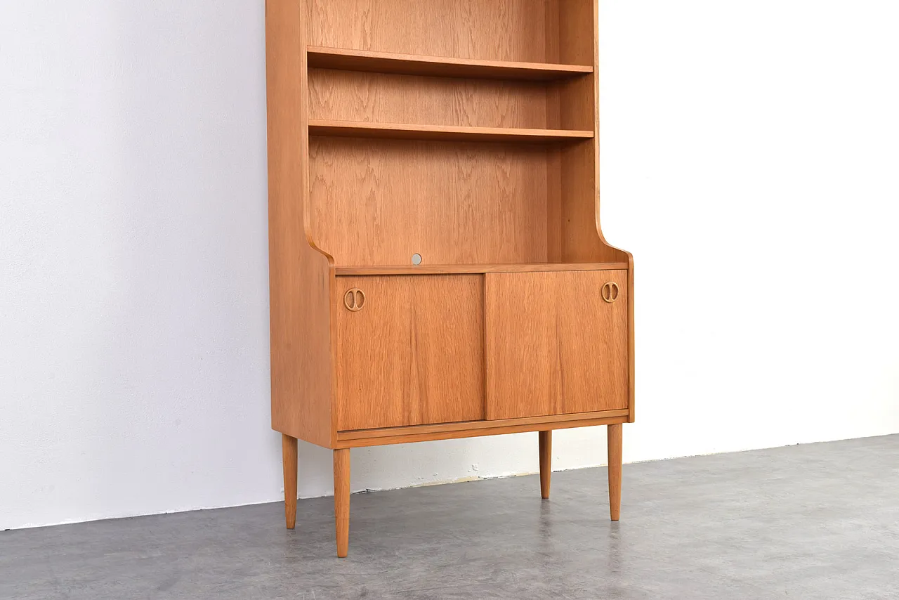 Mid-Century Danish Oak Bookcase, 1960s. 9