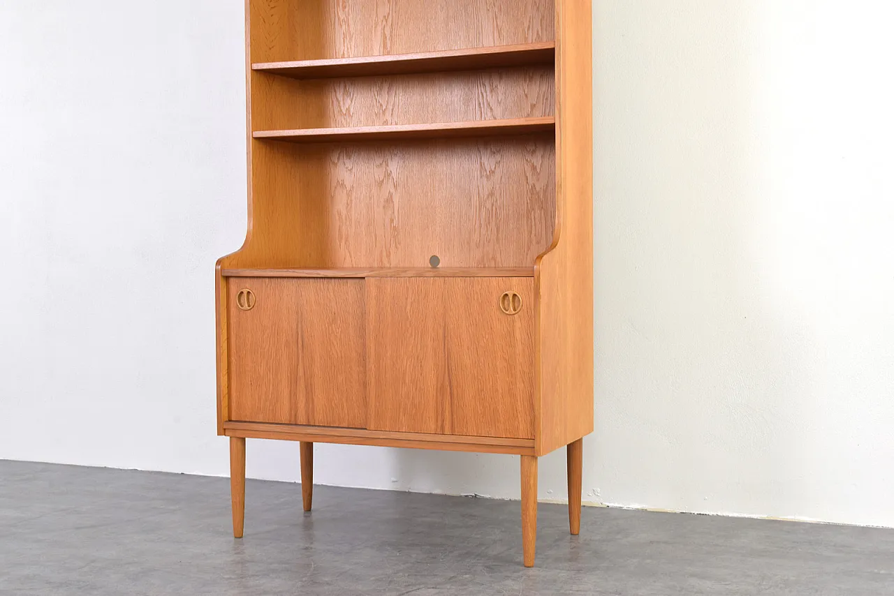Mid-Century Danish Oak Bookcase, 1960s. 10