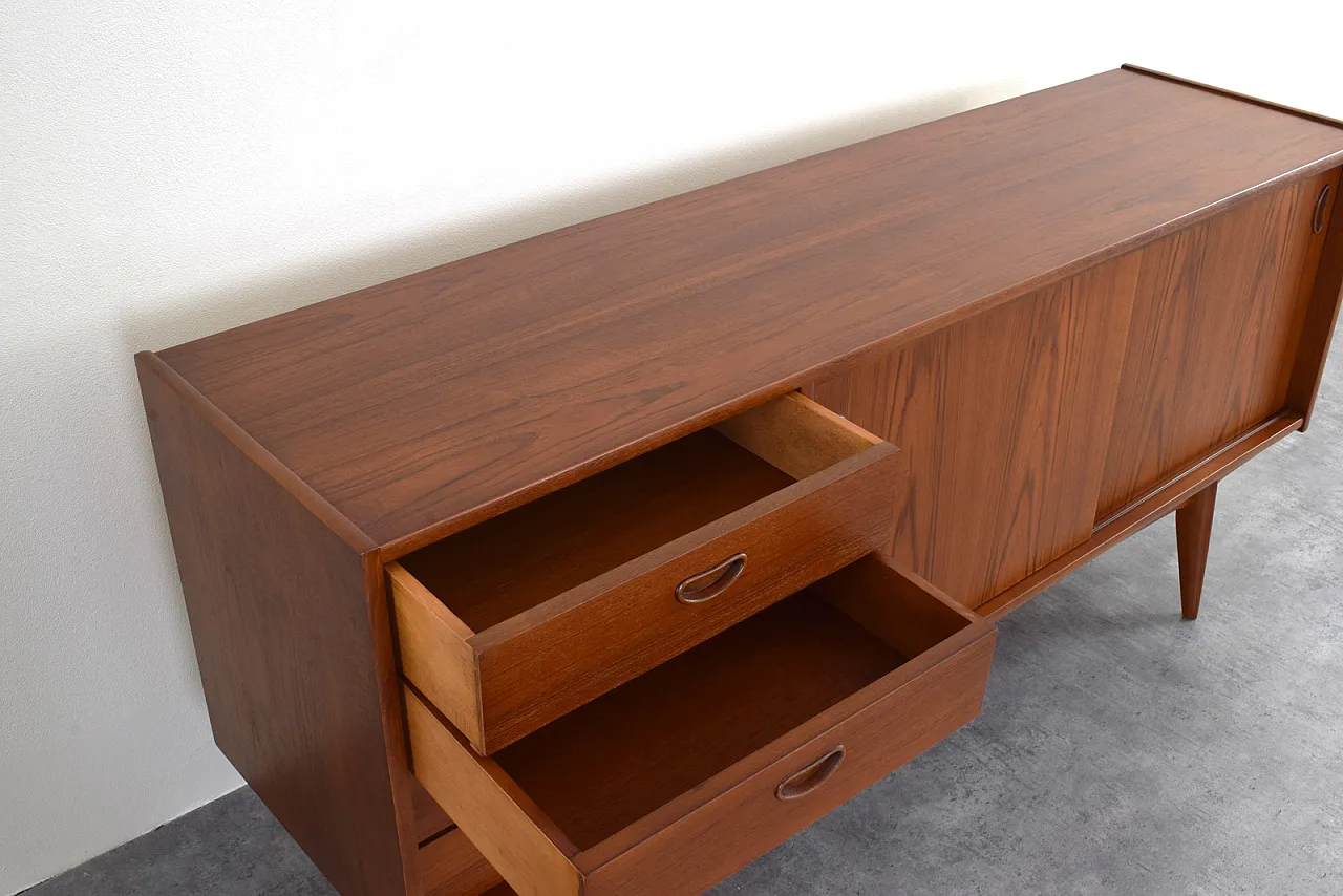 Credenza danese in teak di metà secolo, anni '60. 13