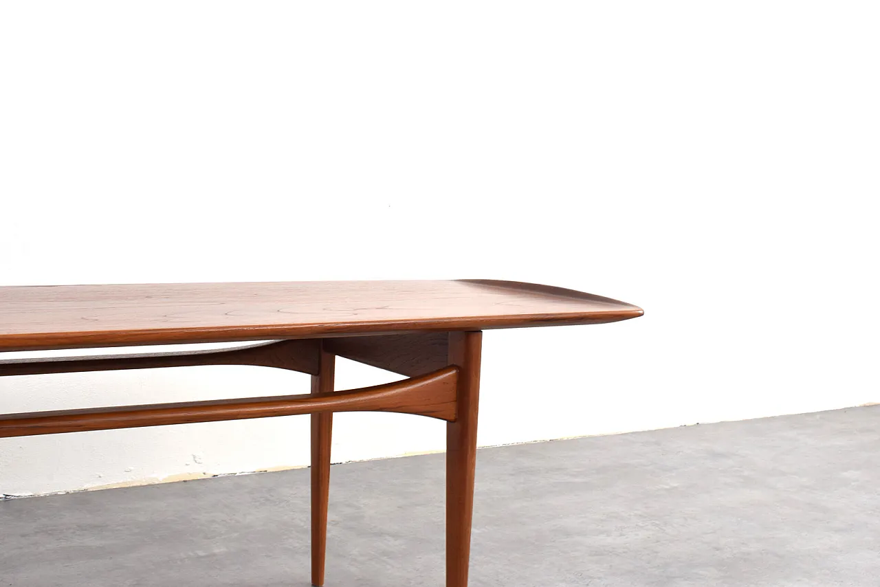 Tavolino da caffè in teak disegnato da Tove ed Edvard Kindt-Larsen per France & Son 12
