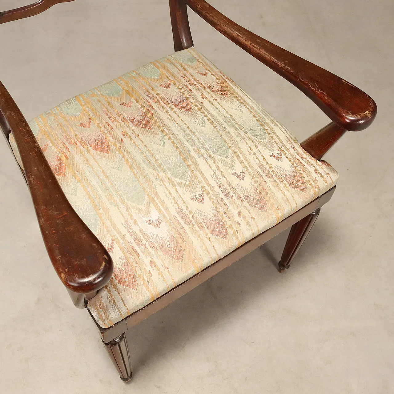 Mahogany stained beech armchair, 20th century 7