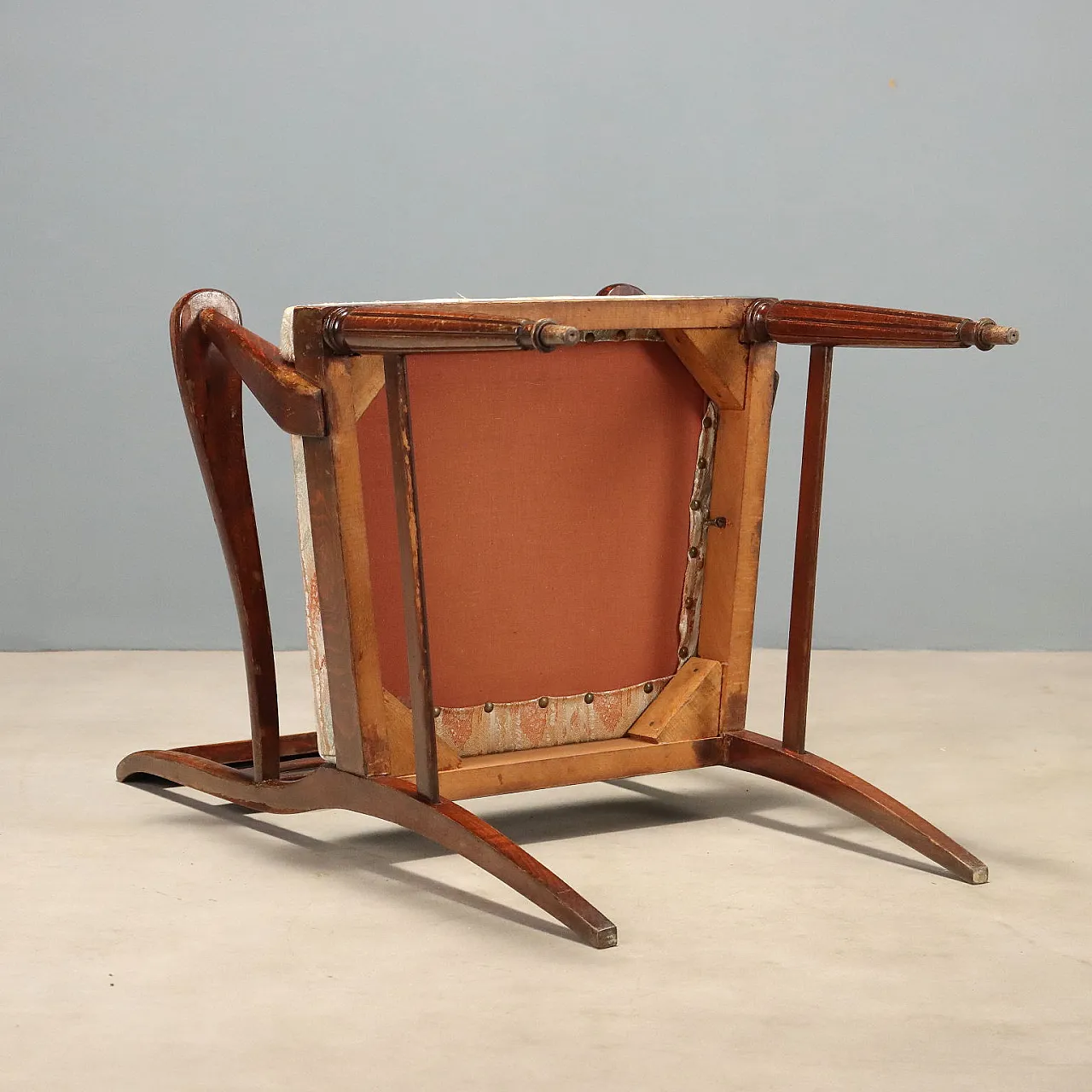 Mahogany stained beech armchair, 20th century 9