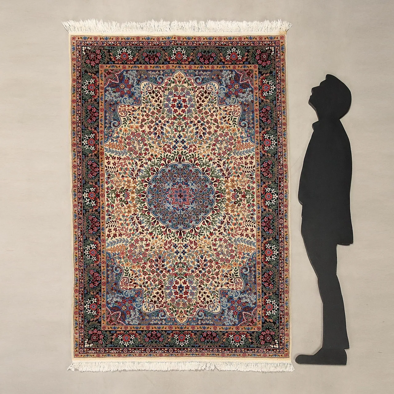Berkana rug in cotton and wool, 20th century 2
