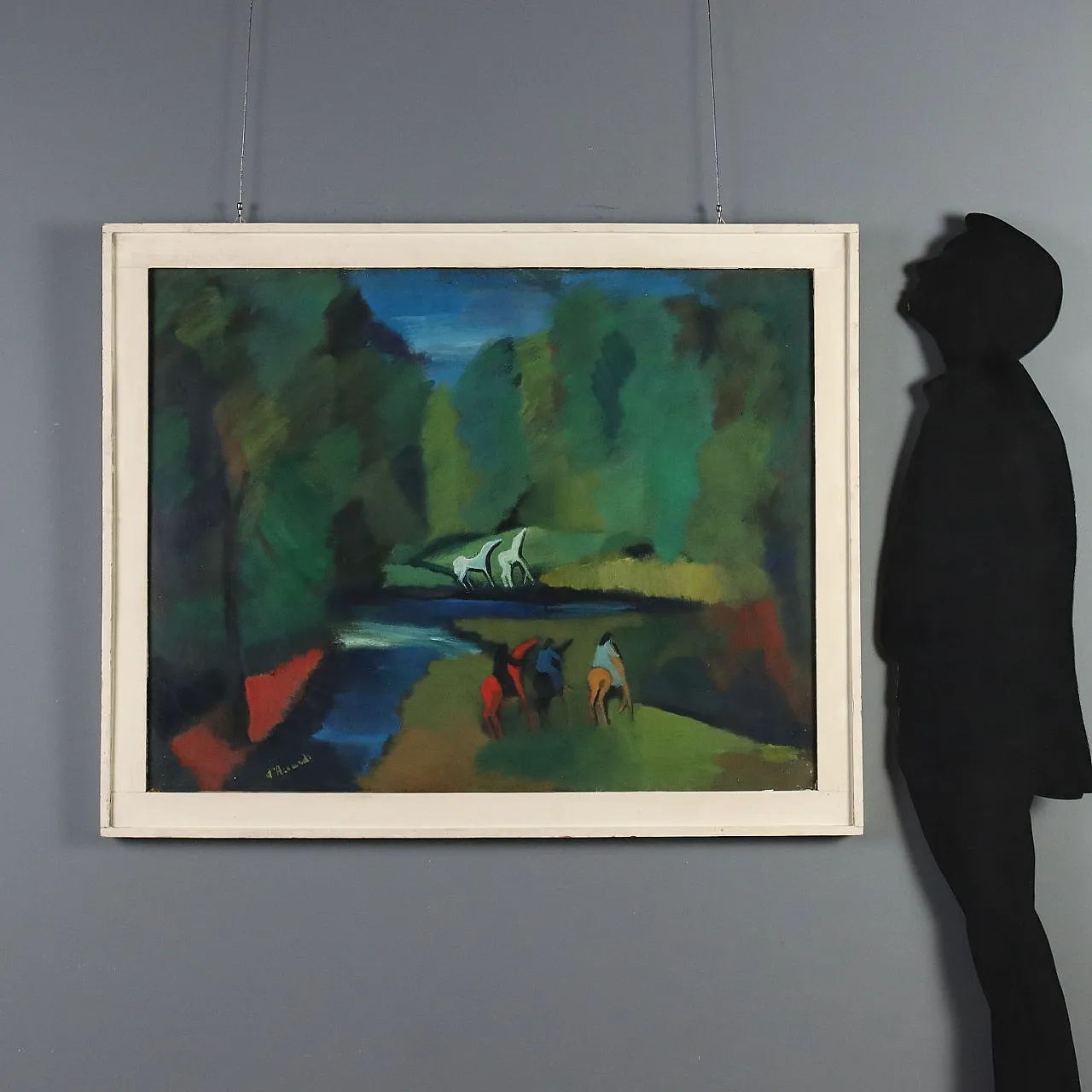 Painting by Gian Rodolfo D'Accardi, oil on canvas, 1950s 2