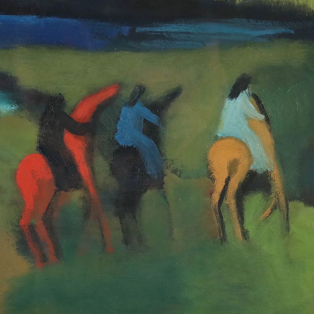 Painting by Gian Rodolfo D'Accardi, oil on canvas, 1950s 4