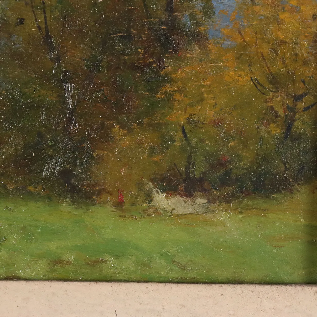 Painting by Ercole Garavaglia, oil on panel, 20th century 6