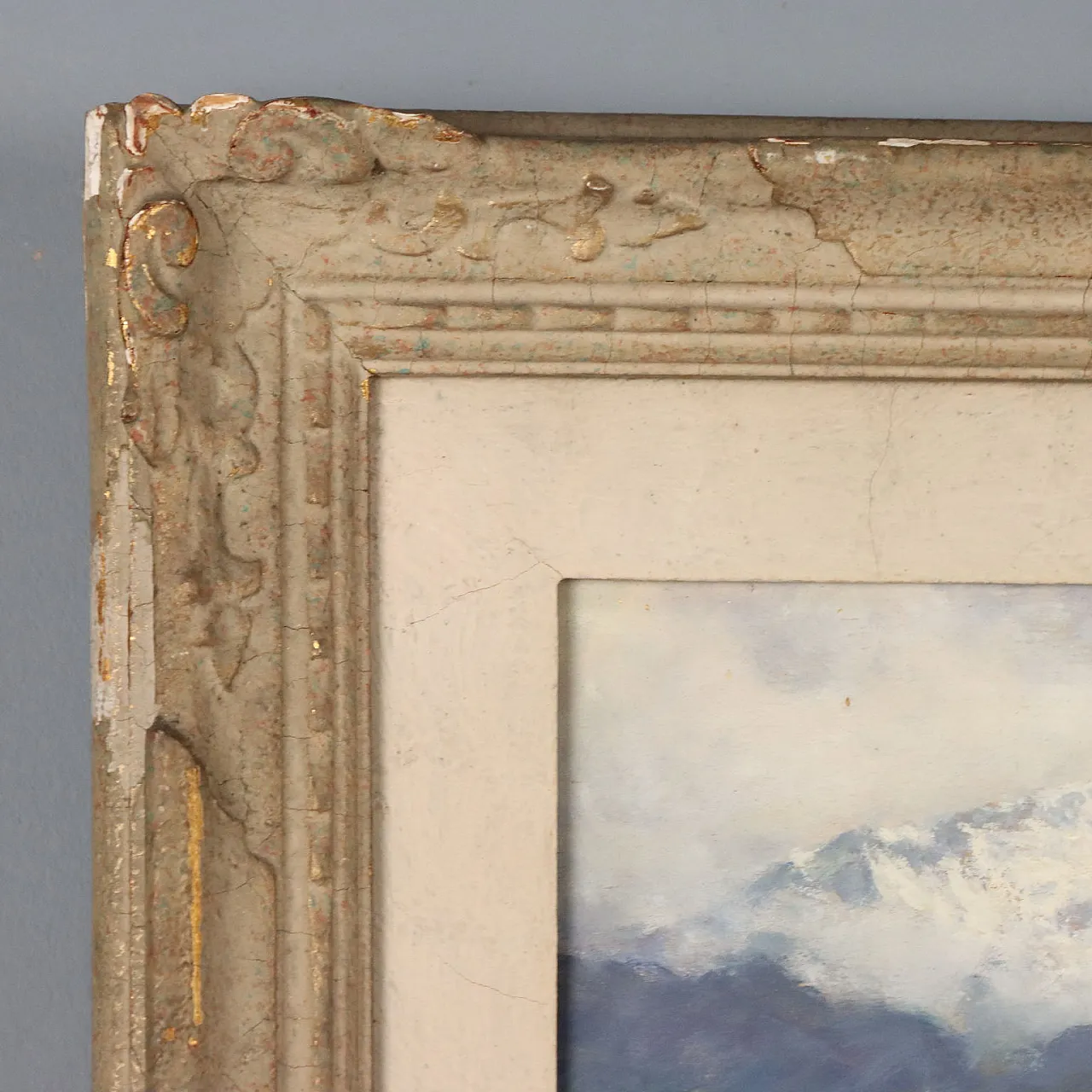 Painting by Ercole Garavaglia, oil on panel, 20th century 8