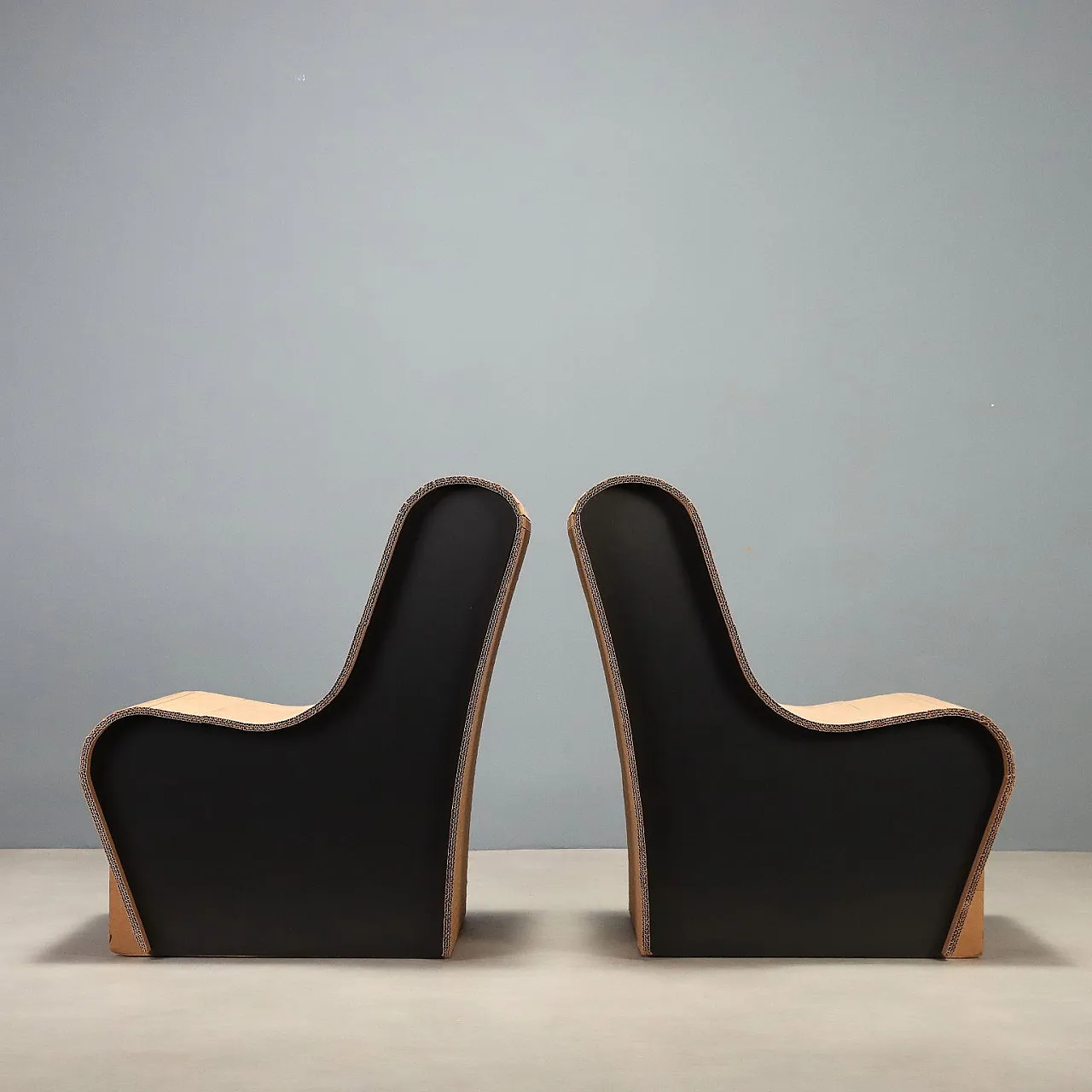 4 Cardboard armchairs, 2000s 3