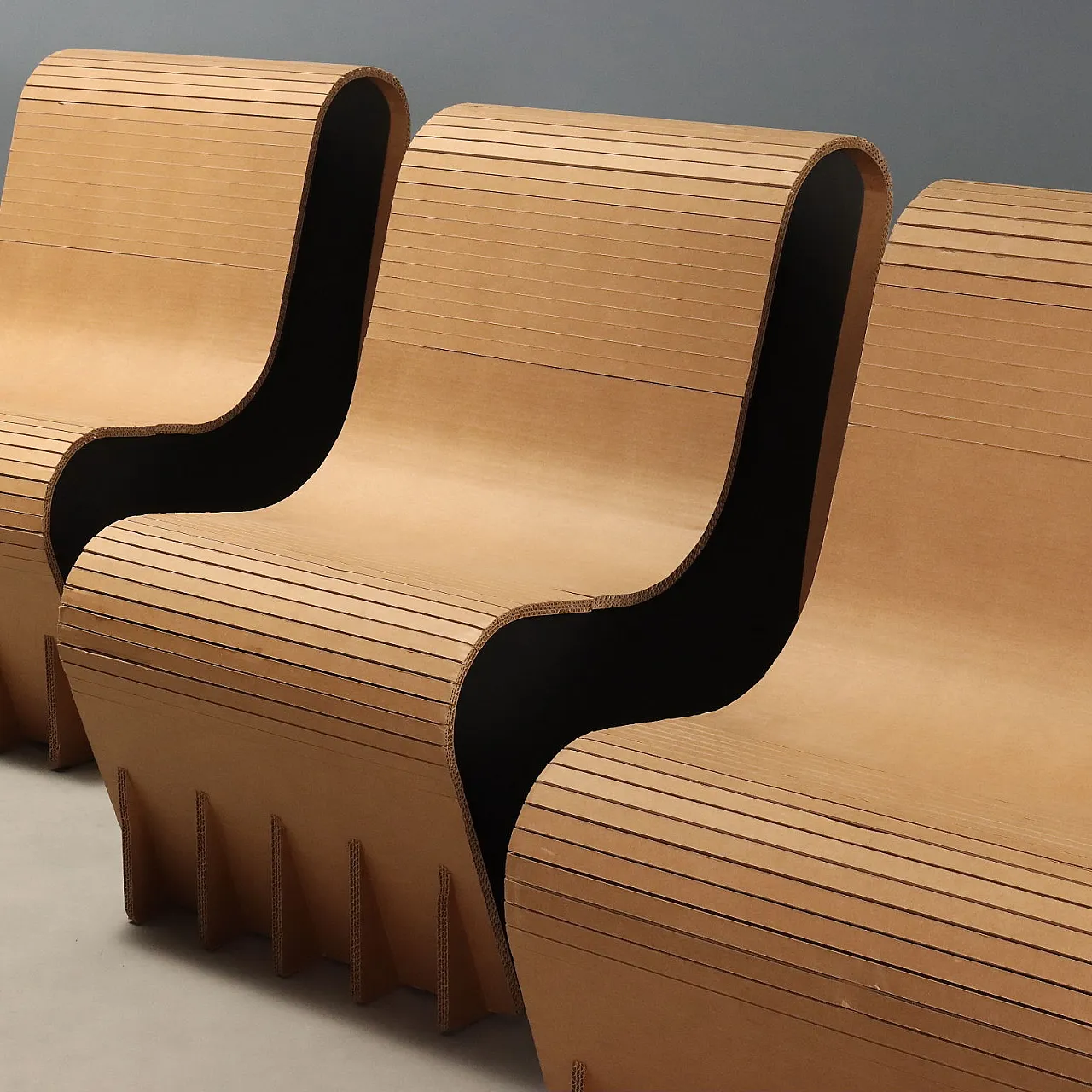 4 Cardboard armchairs, 2000s 4