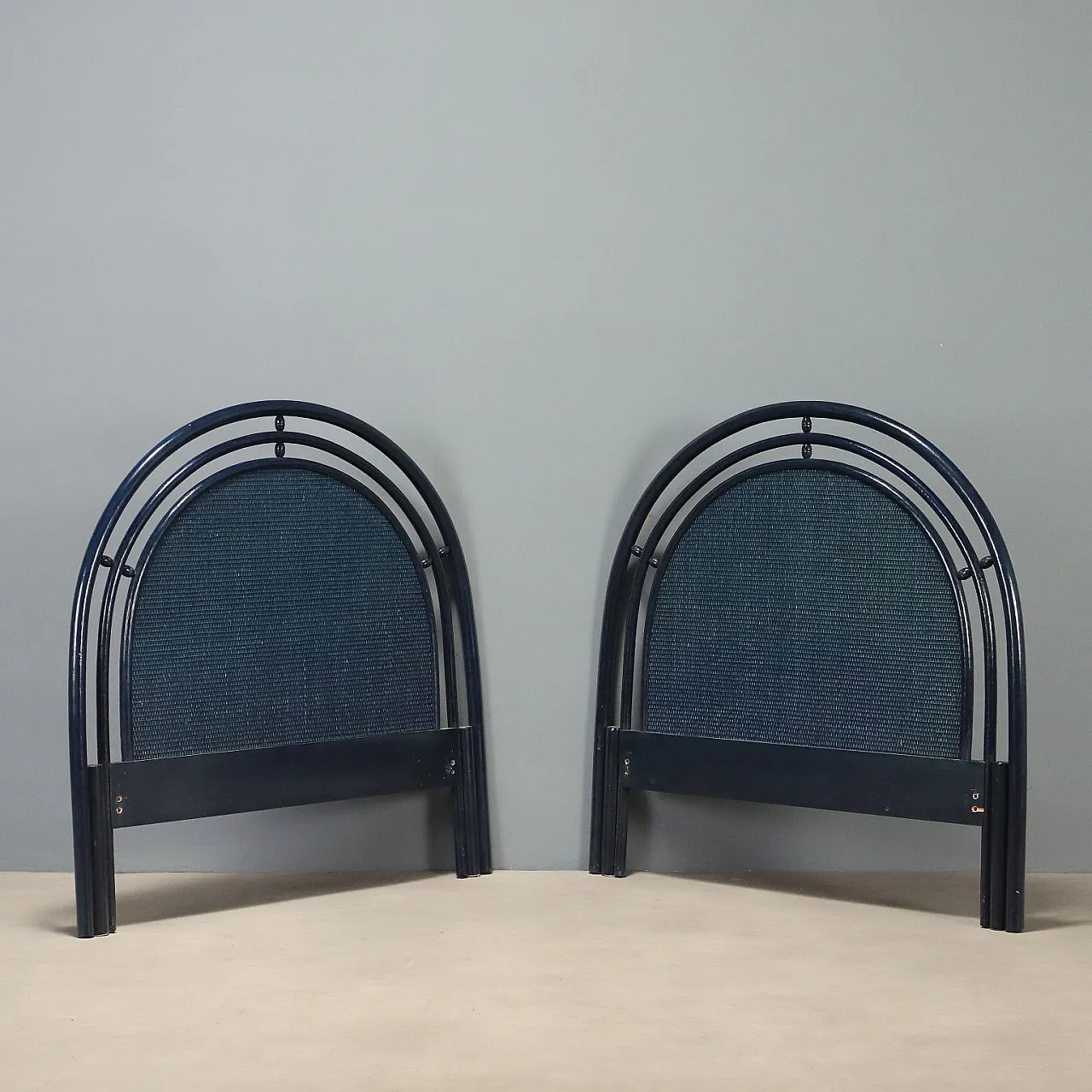 Pair of Roberti Rattan headboards, 1980s 1