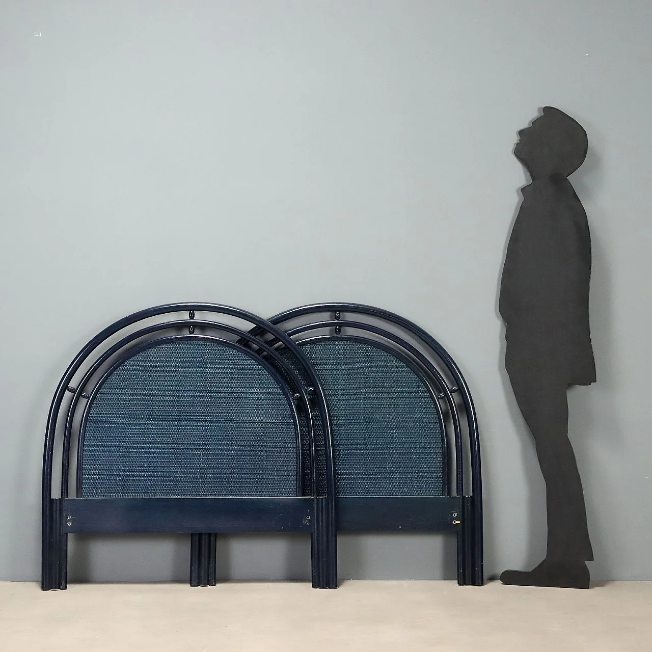Pair of Roberti Rattan headboards, 1980s 2