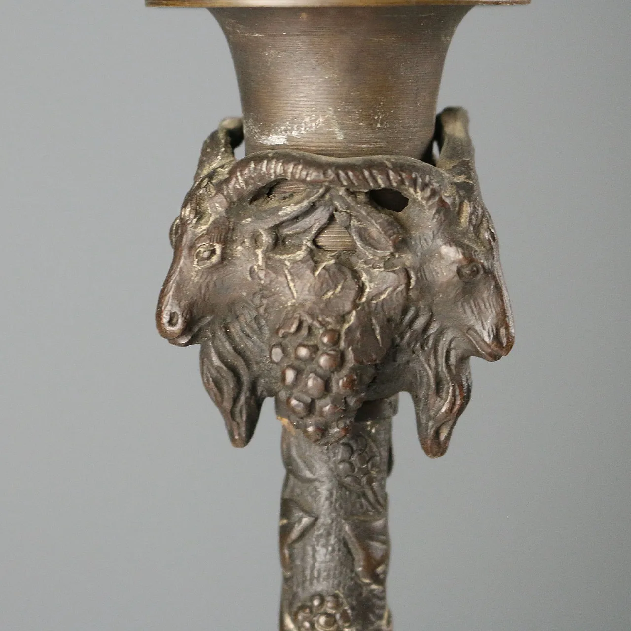 Christophe Fratin style bronze lamp, 19th century 3