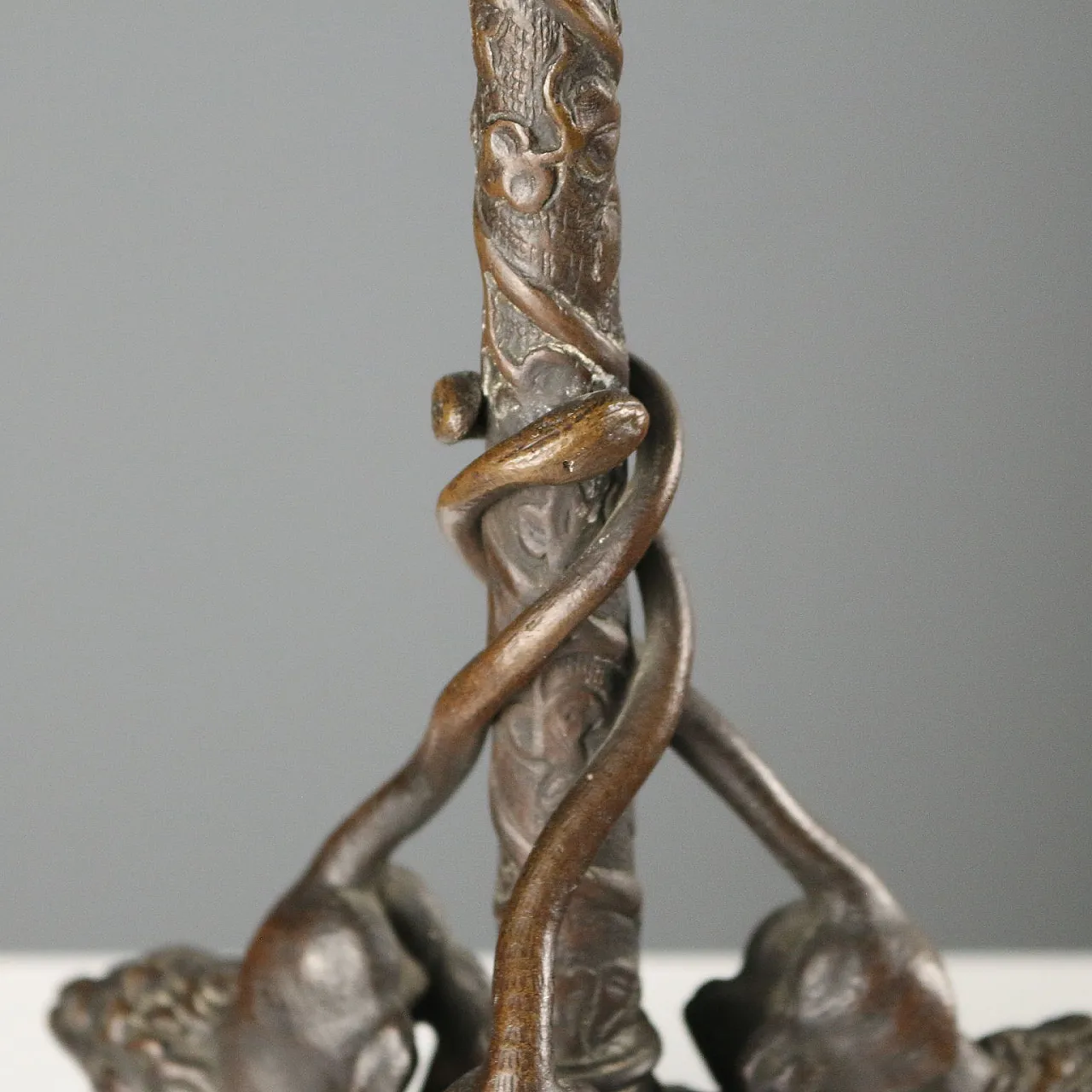 Christophe Fratin style bronze lamp, 19th century 5