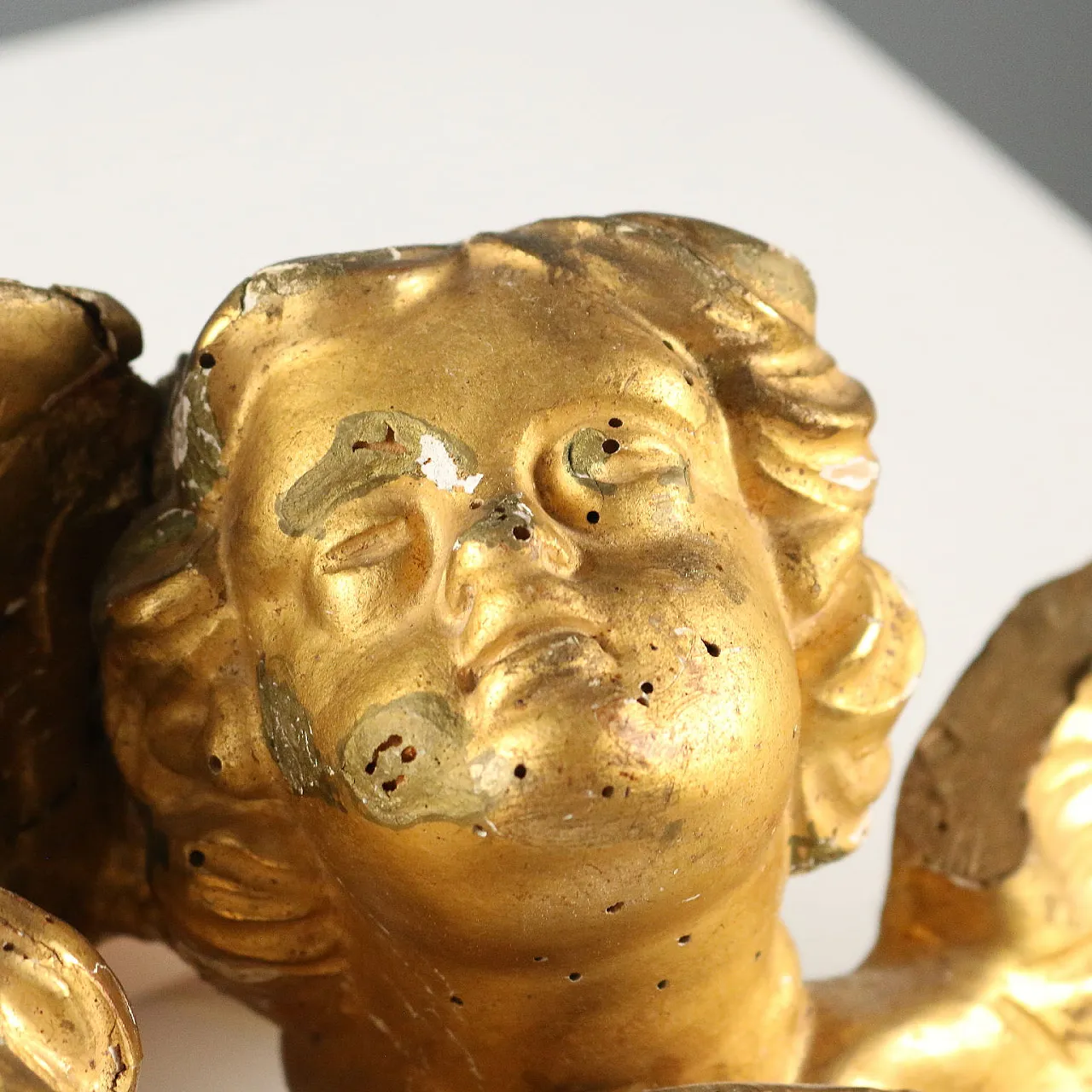Pair of golden cupids, 19th century 5