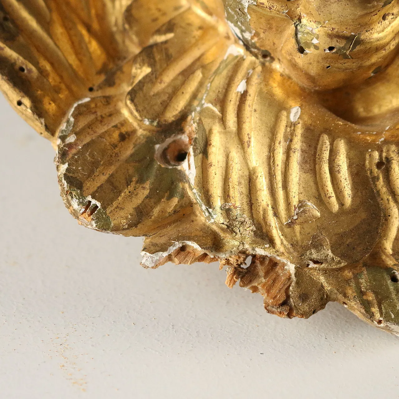 Pair of golden cupids, 19th century 7