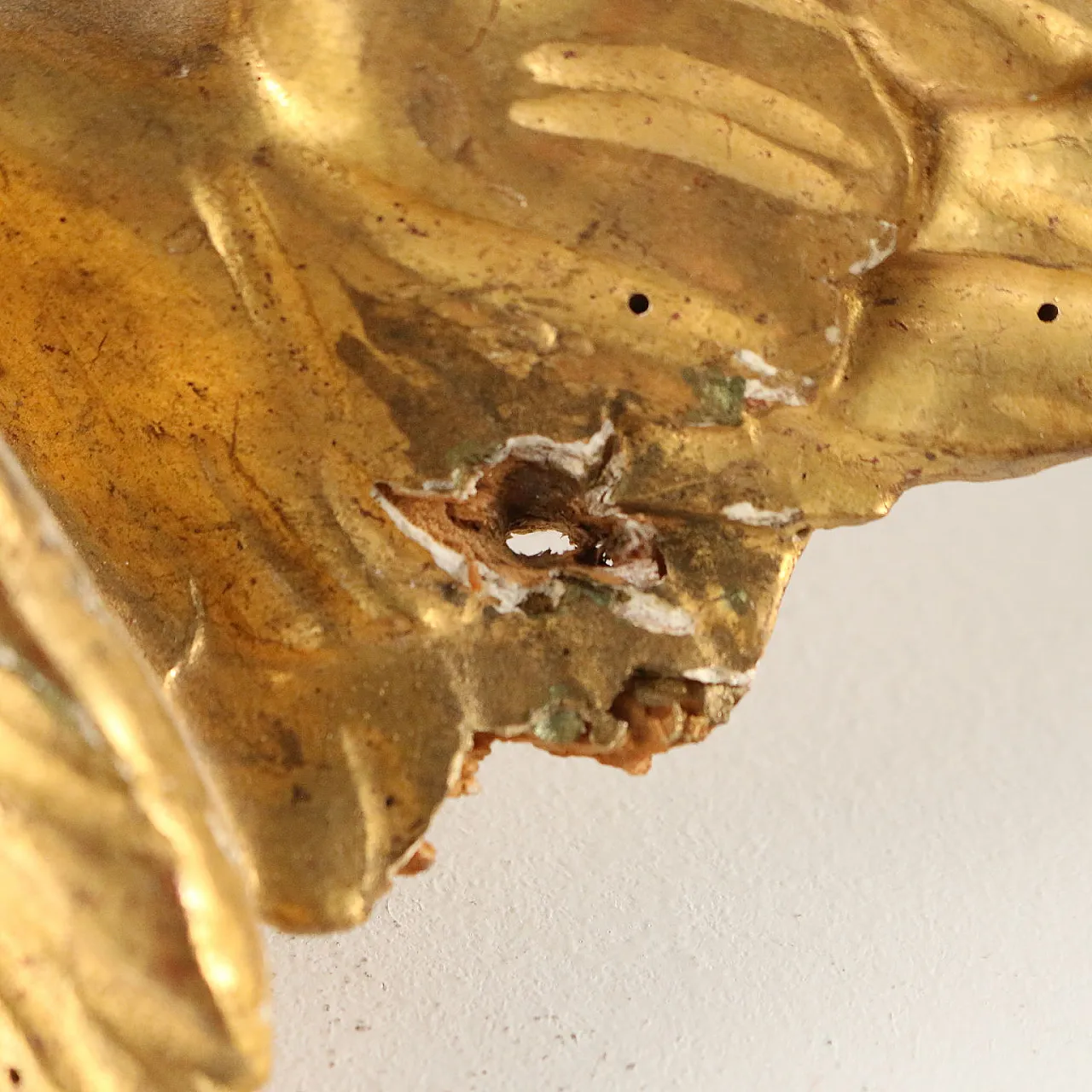 Pair of golden cupids, 19th century 9