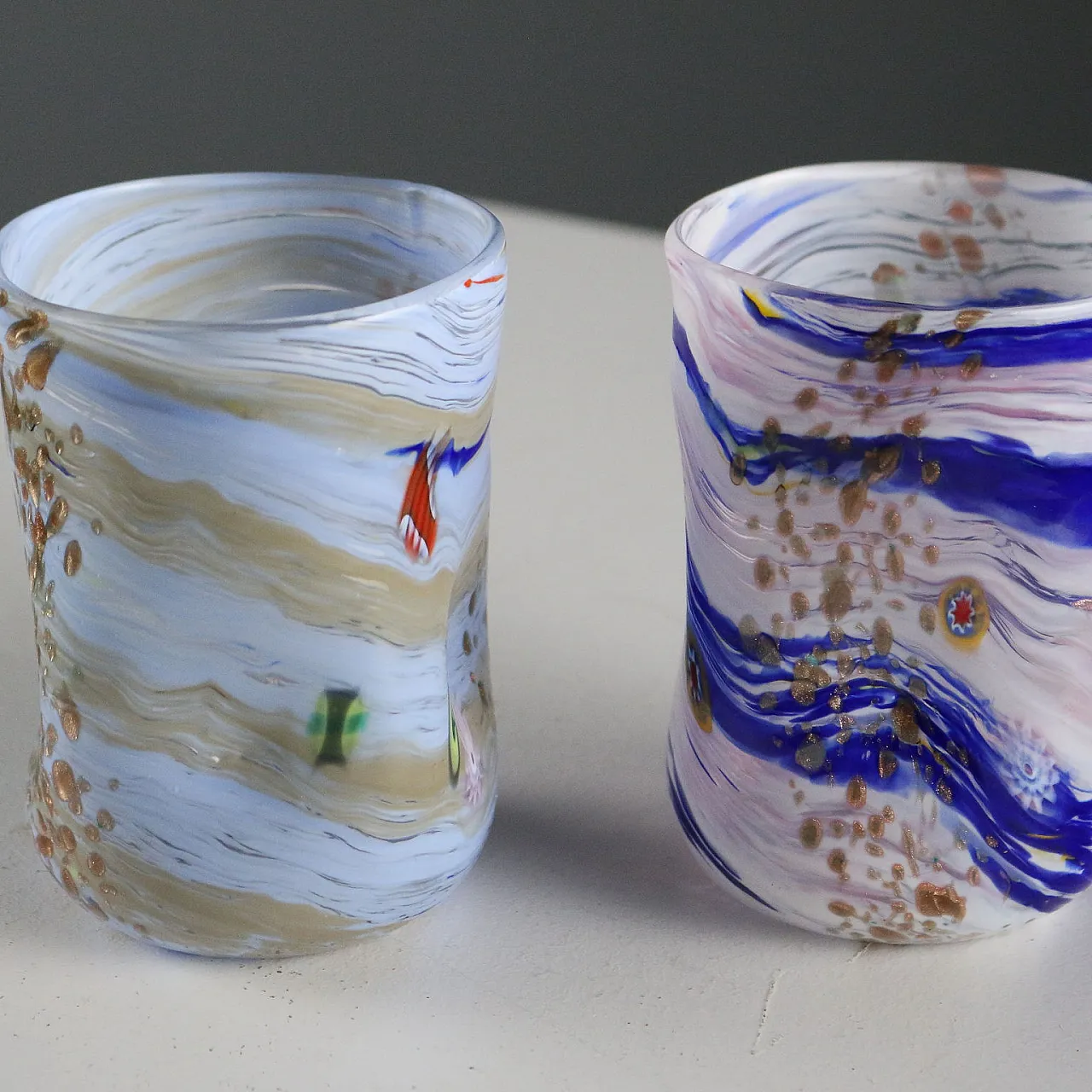 Pair of glasses Manufactured by C. Colizza Murano, 20th century 4