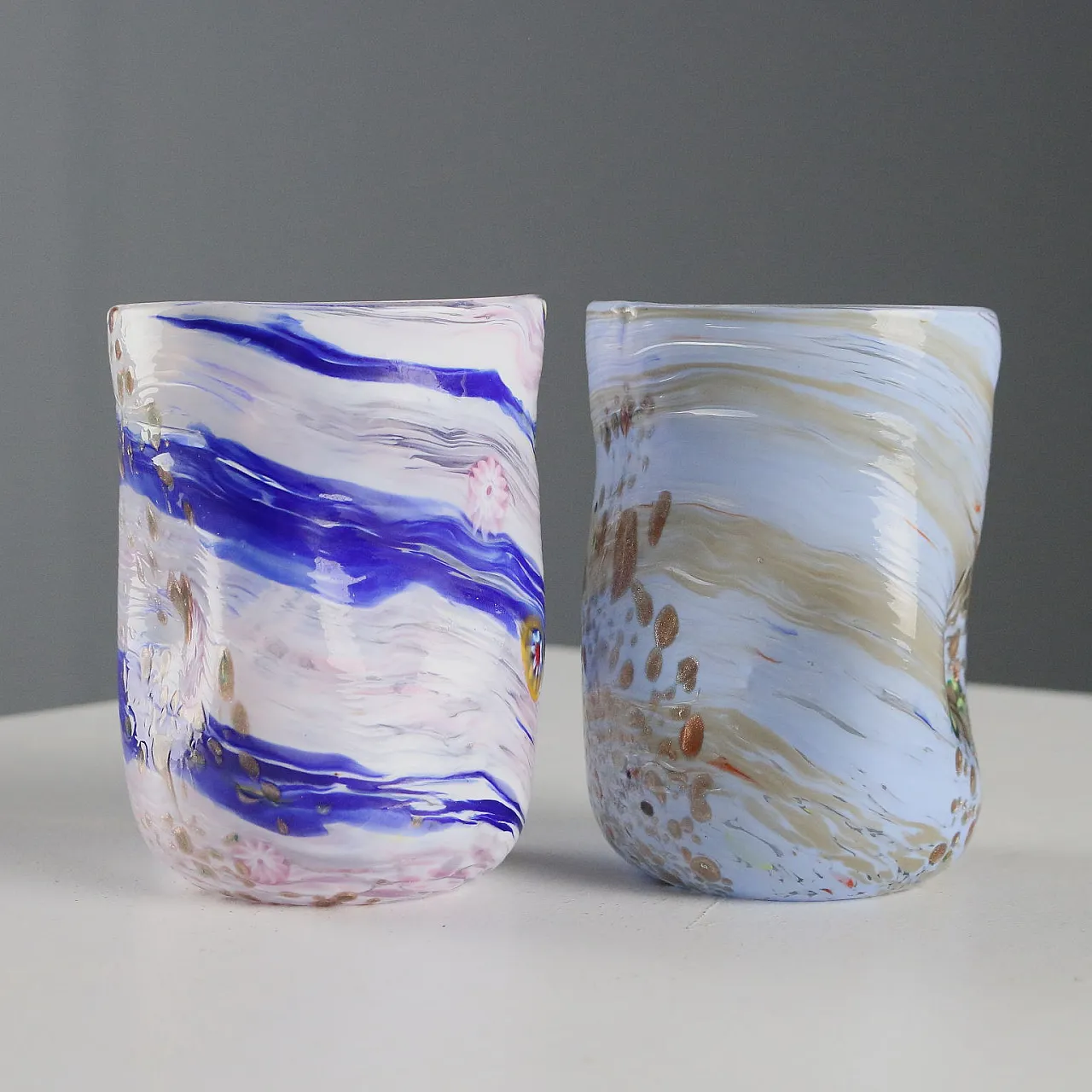 Pair of glasses Manufactured by C. Colizza Murano, 20th century 6
