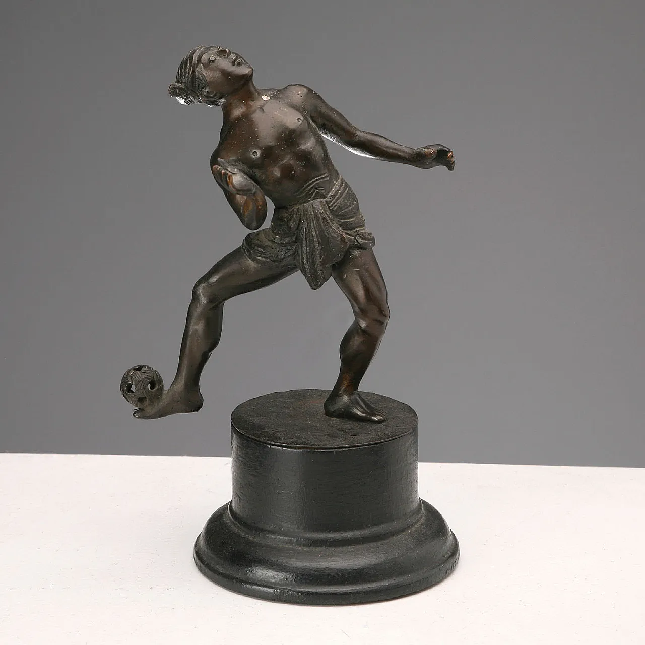 3 Bronze chinlone players, 20th century 4