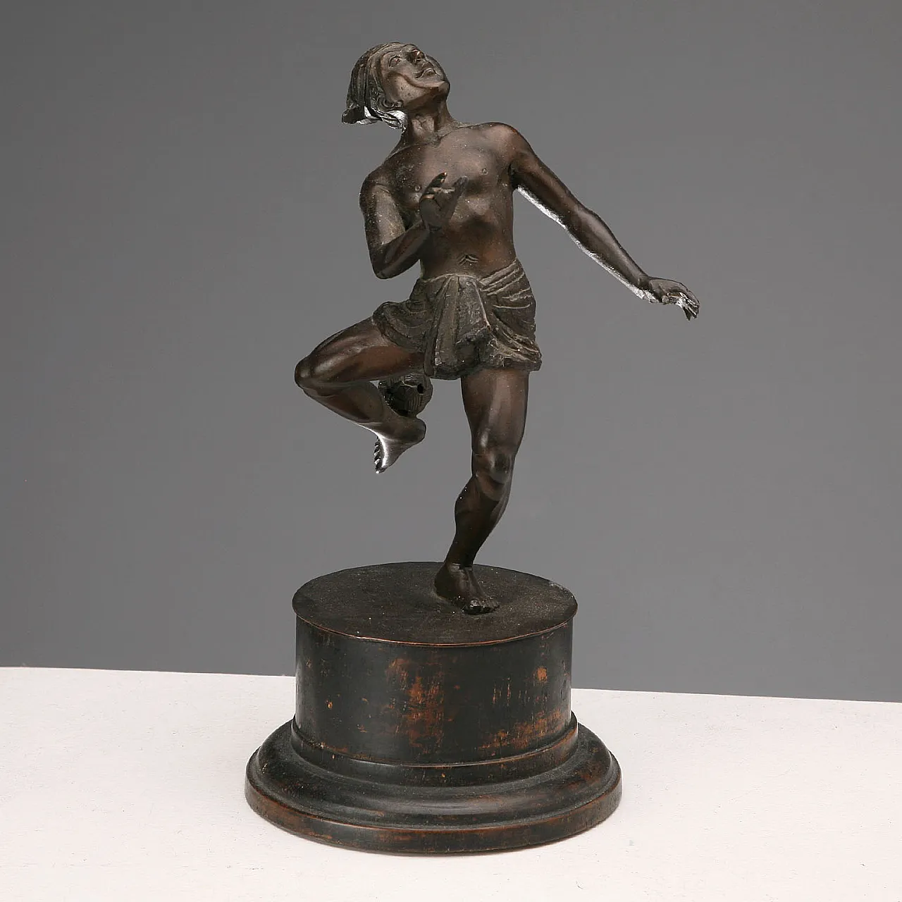 3 Bronze chinlone players, 20th century 8