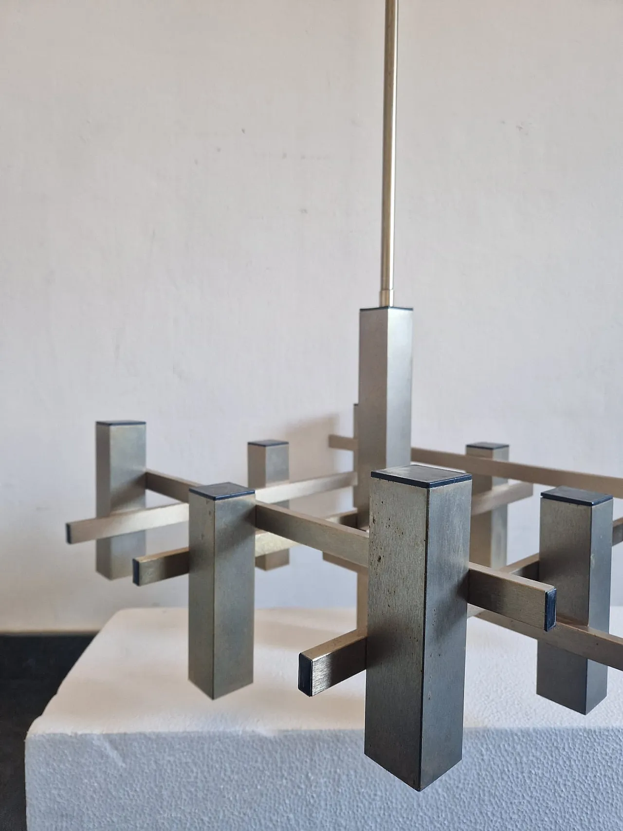 Lampadario in stile Gaetano Sciolari, anni '70 4