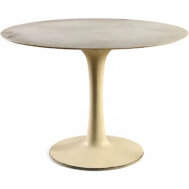 Table with marble top, 1970s