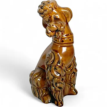 Ceramic sculpture depicting a dog, 1970s
