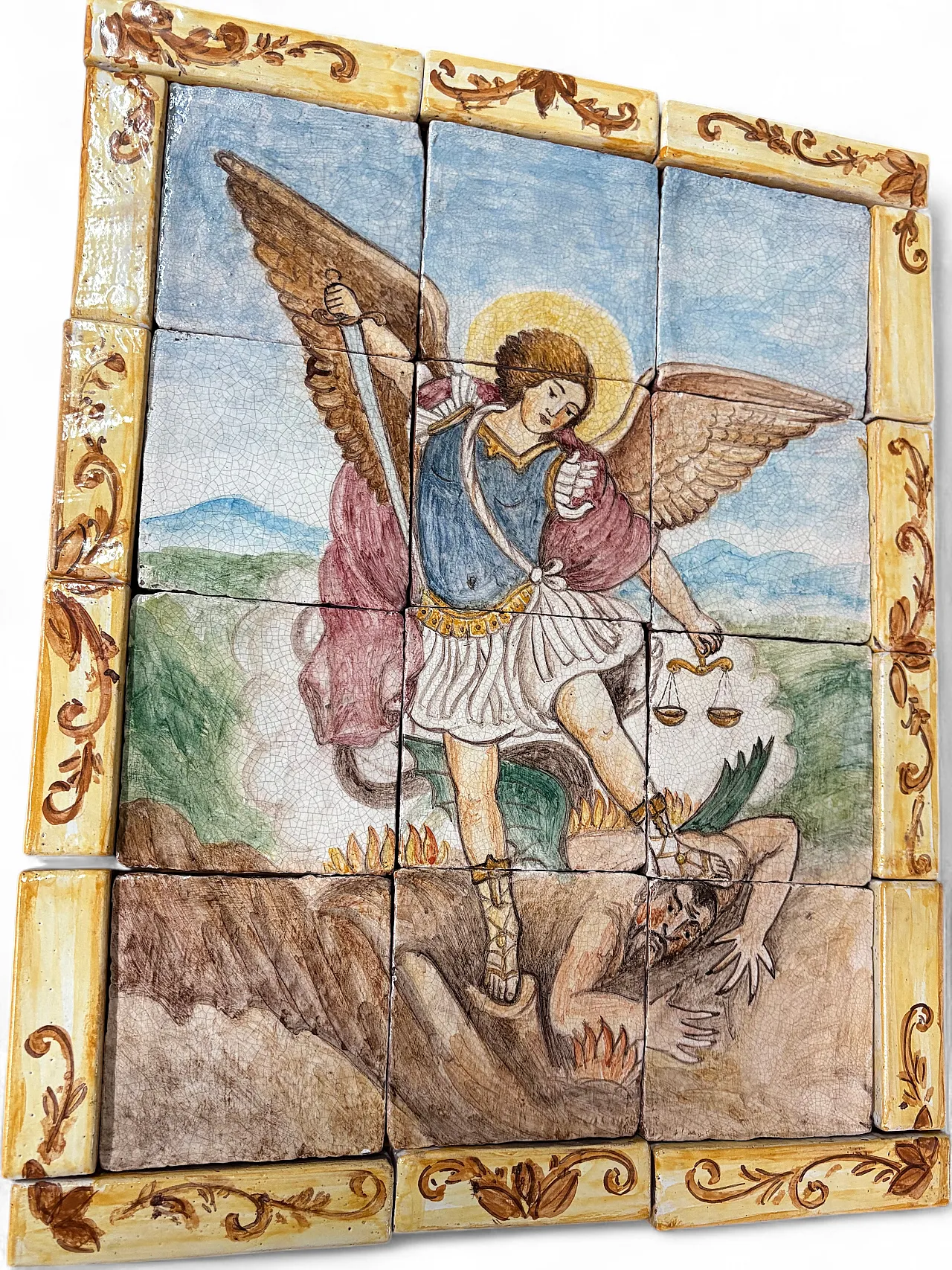 Tile painting of St. Michael the Archangel 9