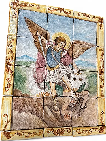 Tile painting of St. Michael the Archangel