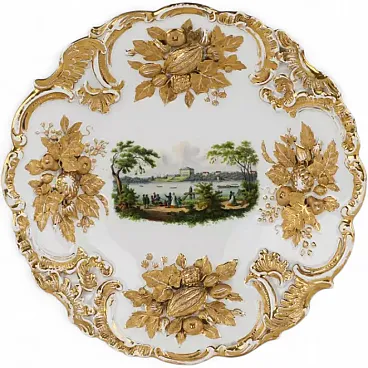 Piatto della Manifattura Reale Sassone di Porcellana di Meissen, '800