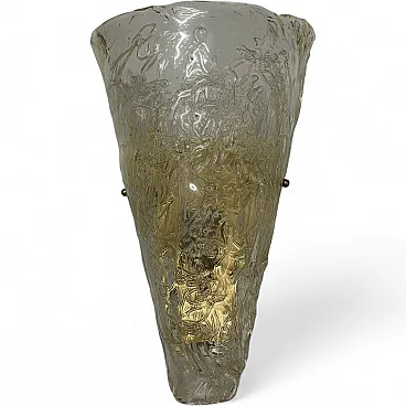 Large Murano glass wall light, 1970s
