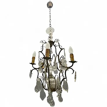 Vintage crystal chandelier, Italy, 1940s